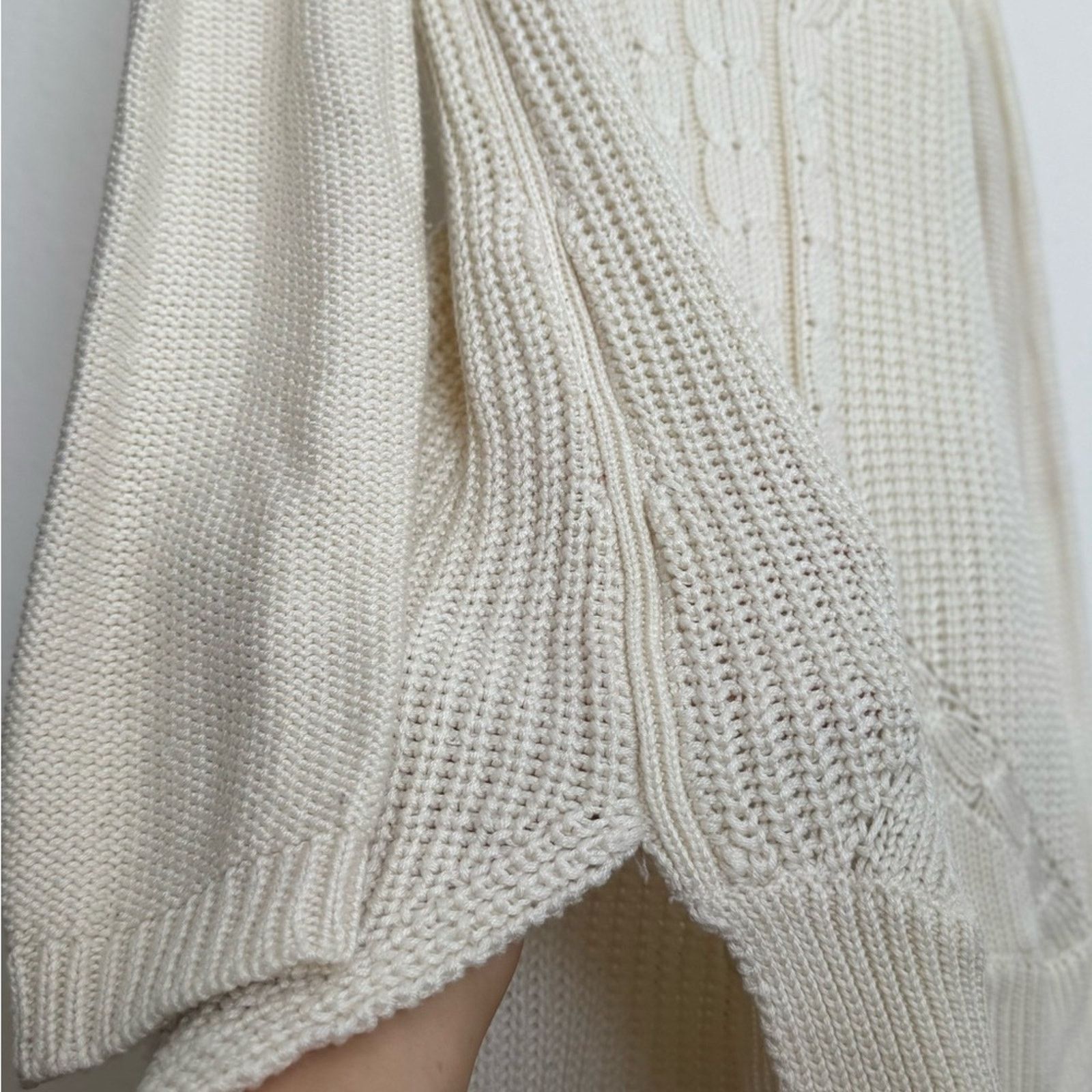 Zara Zara Women's Ivory Knit Sweater Size S / US 4 / IT 40 - 5 Thumbnail