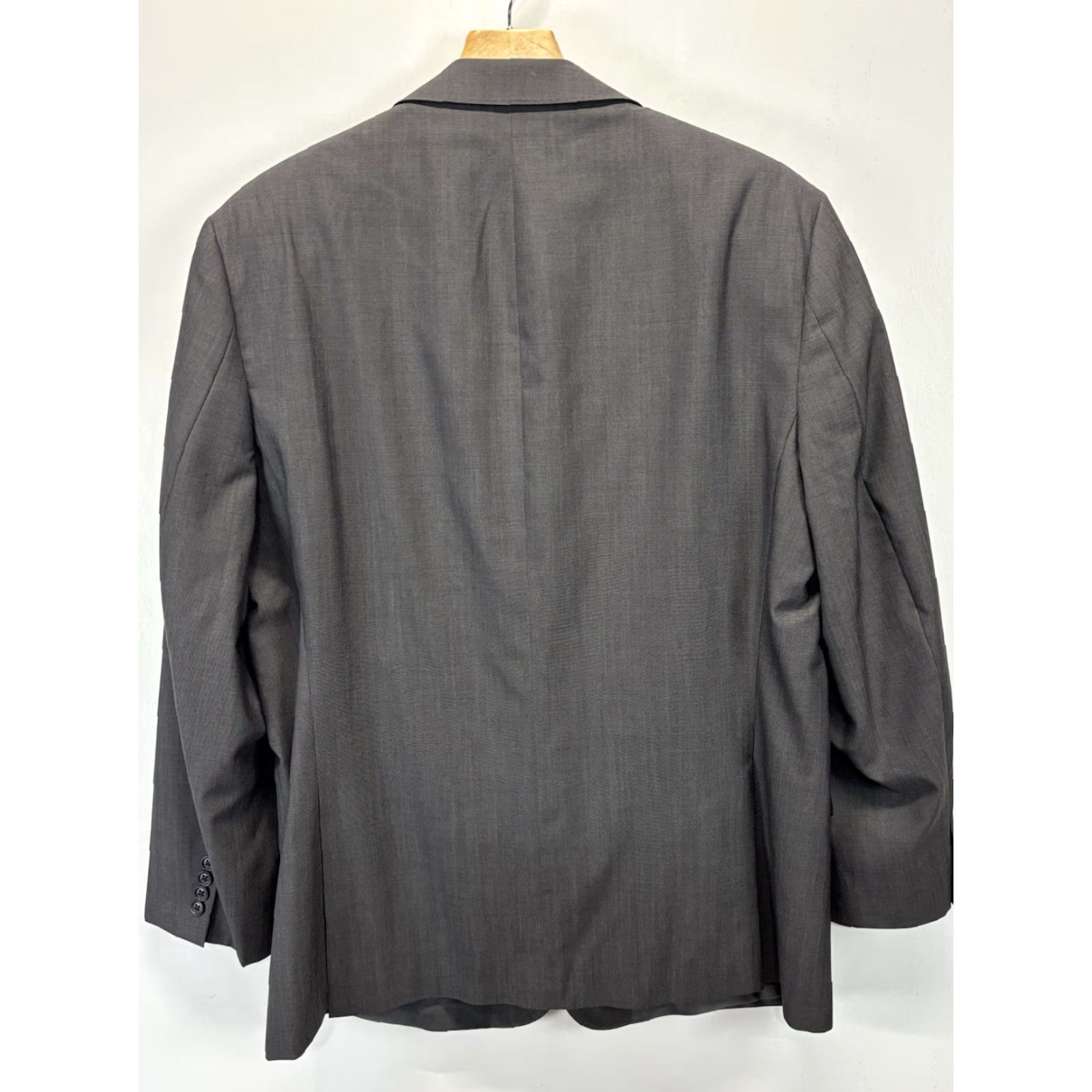 Calvin Klein Calvin Klein 2 Piece Suit Men Grey Wool 46R 40x29.5” Regular Two-Button Jacket Pants Career Mens Size 46R - 4 Thumbnail