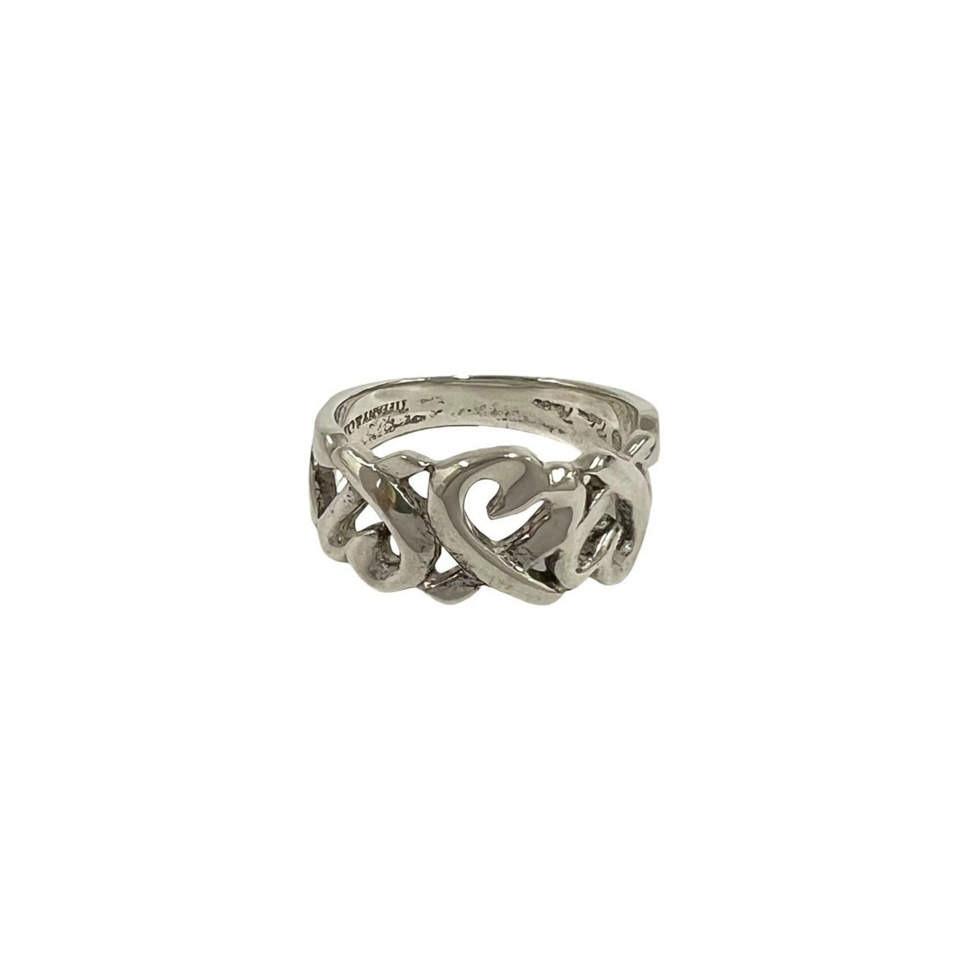 Tiffany & Co. TIFFANY&Co. Tiffany Loving Heart Ring, Sterling Silver 925, Women's/Men's Silver, 160-2 Size ONE SIZE - 1 Thumbnail