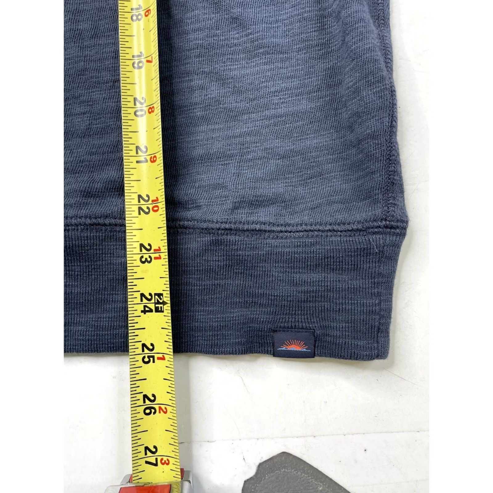 Faherty Faherty Sunwashed Hoodie Sweatshirt Men's Medium Navy Blue Organic Cotton Size US M / EU 48-50 / 2 - 4 Thumbnail