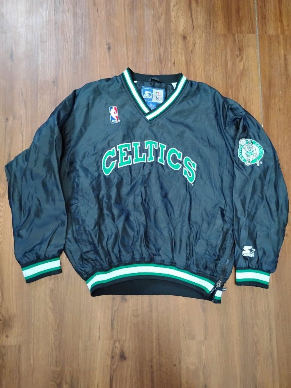 Starter Vintage STARTER Boston Celtics Pullover Jacket Size US XXL / EU 58 / 5 - 2 Thumbnail