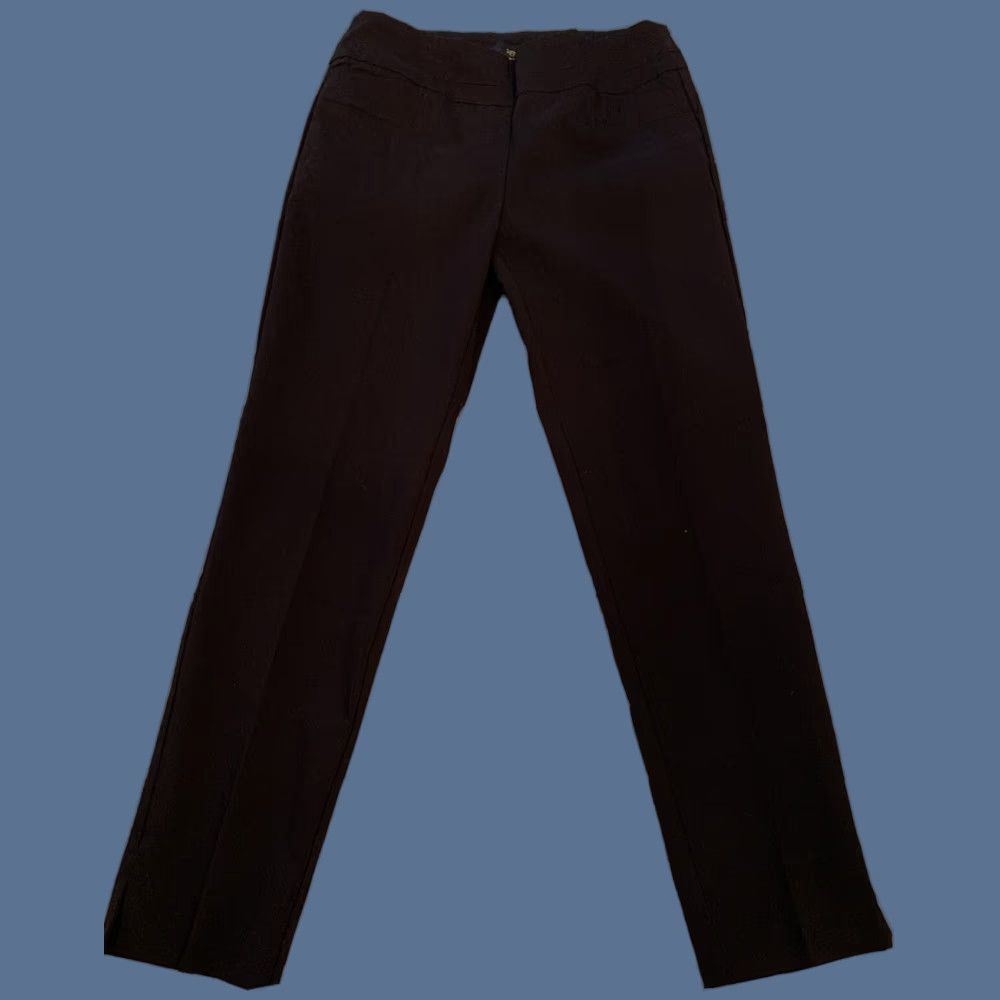 Banana Republic VINTAGE Banana Republic 6 Women's Black Cotton Blend Sloan Dress Pants Crop 24" Inseam Size 28" / US 6 / IT 42 - 1 Thumbnail