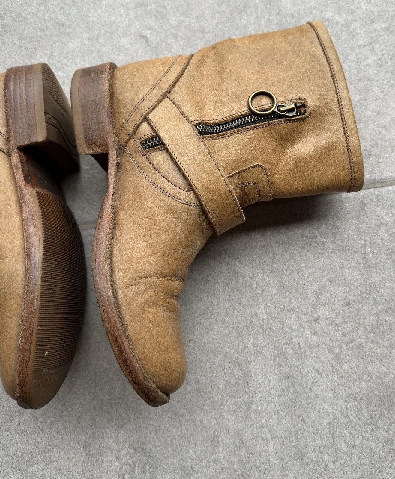 Fiorentini + Baker Fiorentini + Baker Eli Biker Moto Ankle Boots Leather 36 Size US 6 / IT 36 - 5 Thumbnail