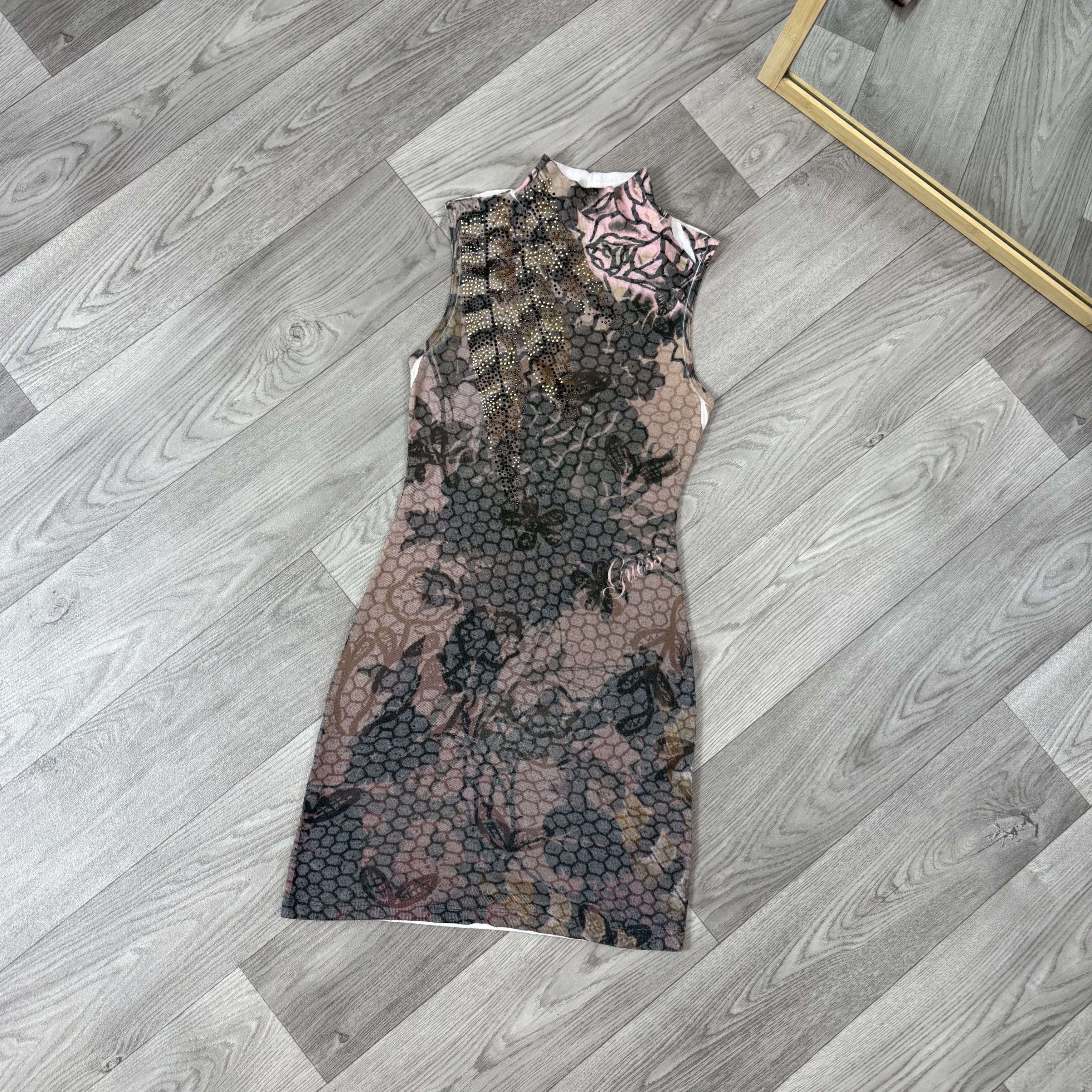 Guess Vintage Guess 90s Made in USA Floral Y2K Mini Dress S Size S / US 4 / IT 40 - 1 Thumbnail
