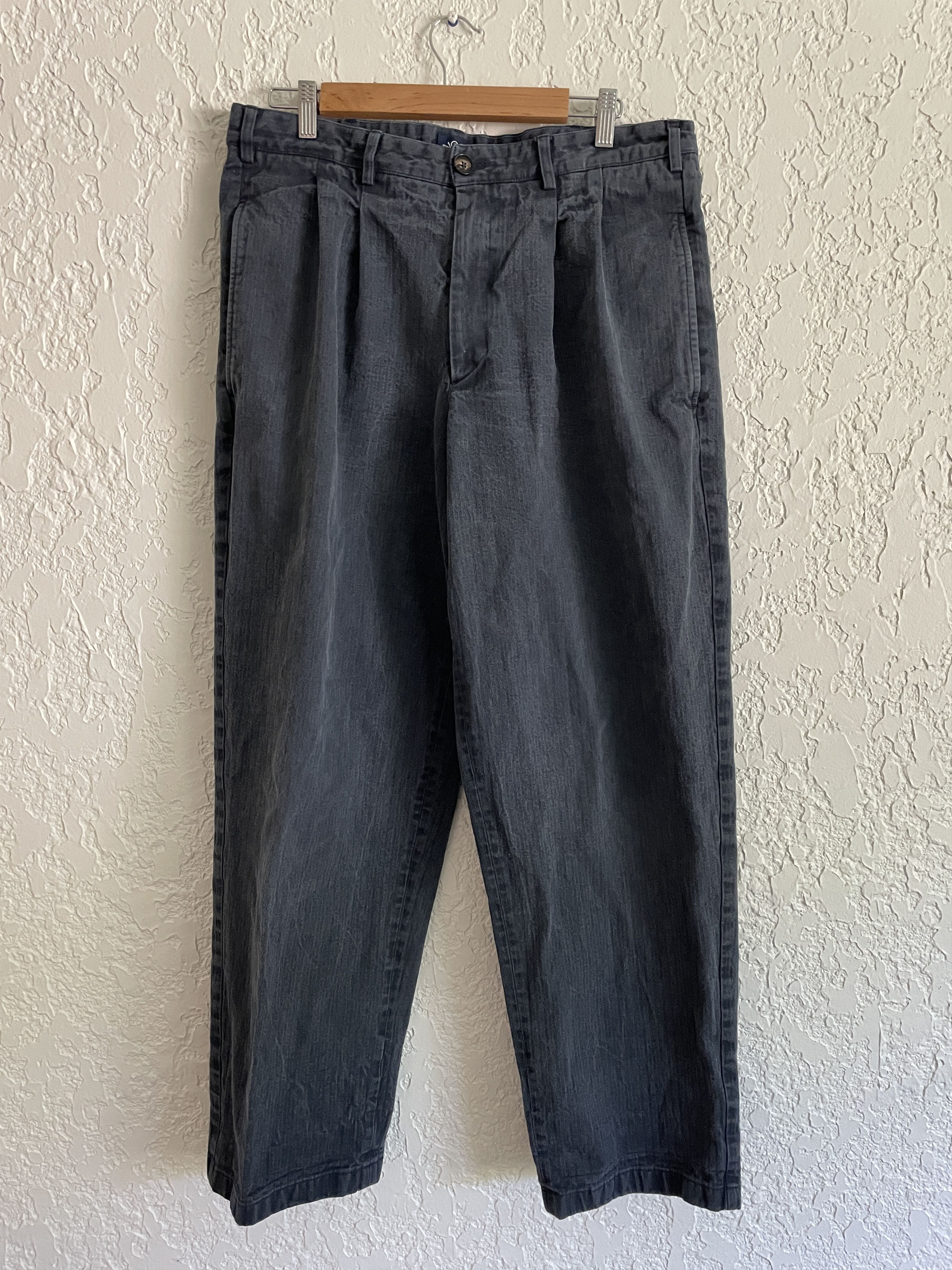 Noah Classic Double-Pleat Herringbone Pant | Grailed
