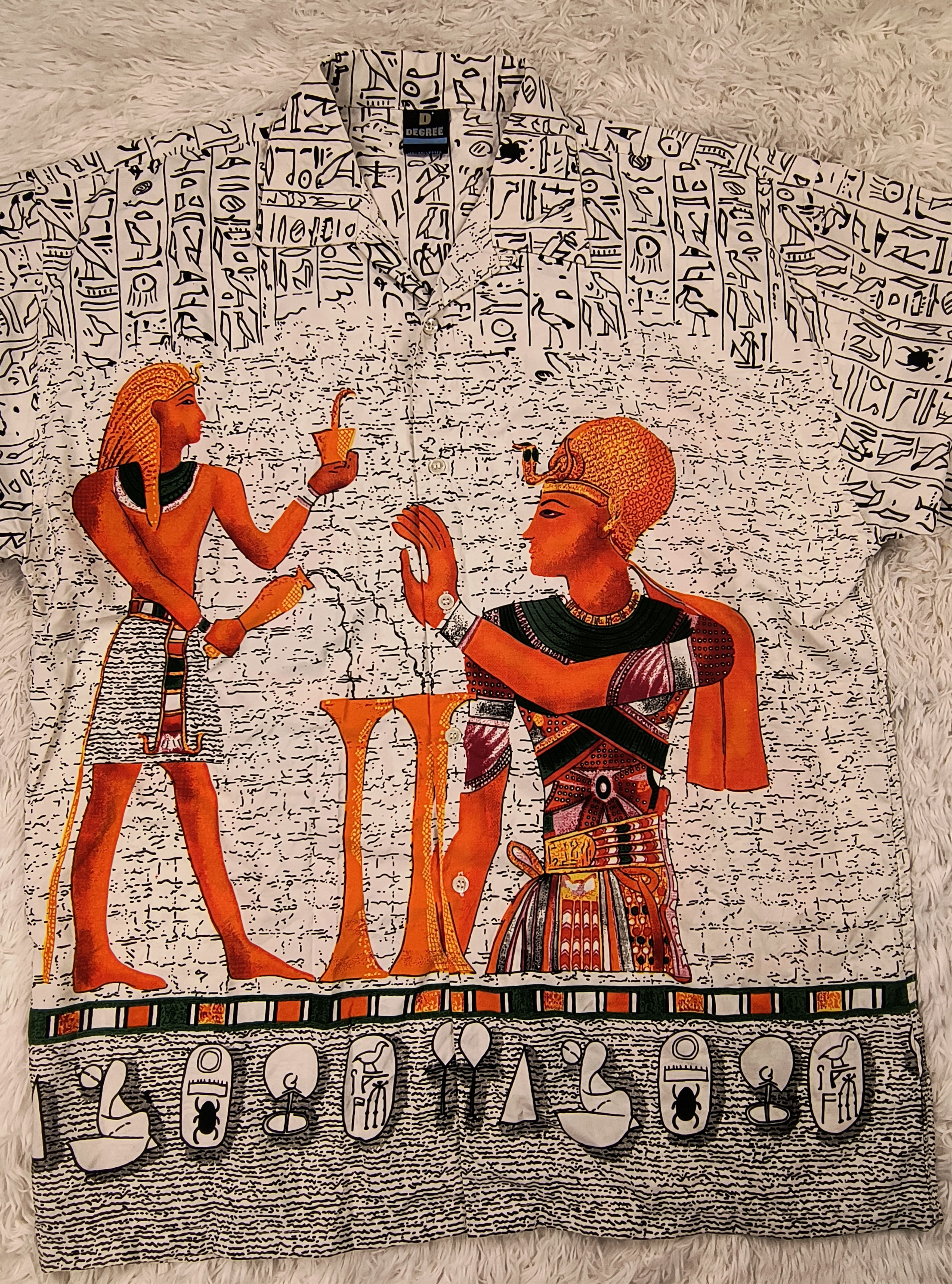 Other Vintage egyptian pharaoh Ramses II 90s button up shirt Size US L / EU 52-54 / 3 - 3 Thumbnail