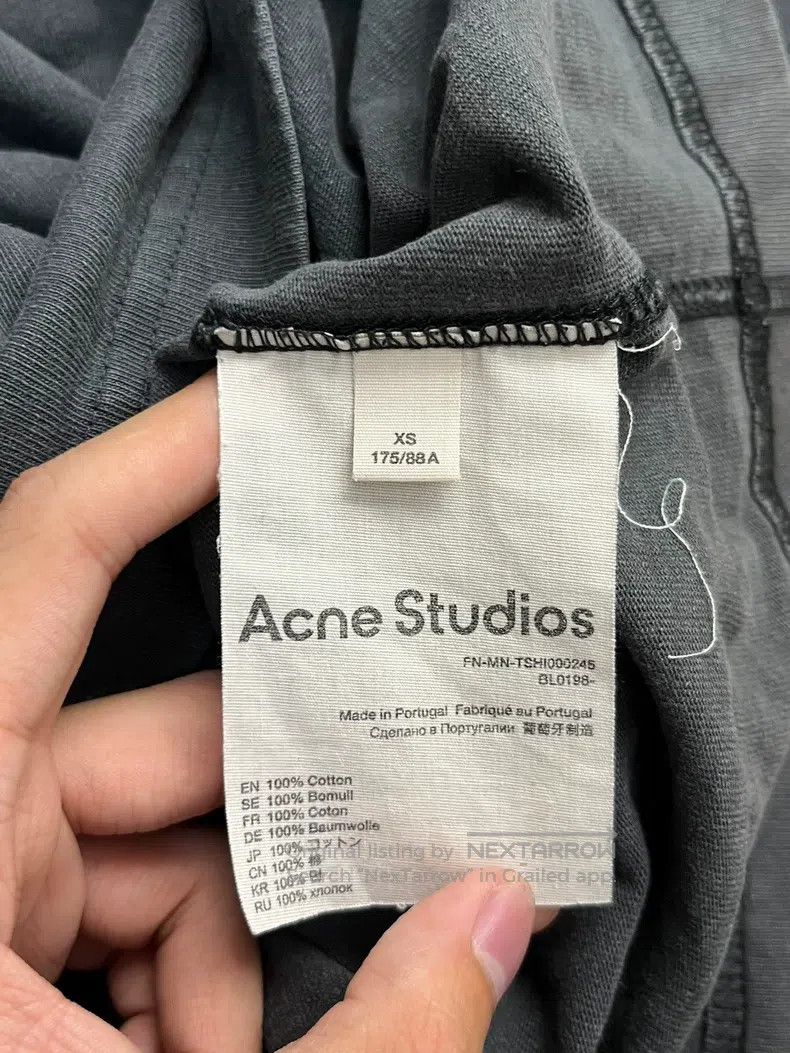 Acne Studios Acne Studios Micro Logo Solid Cotton Casual Short-sleeve T Size US XS / EU 42 / 0 - 4 Thumbnail