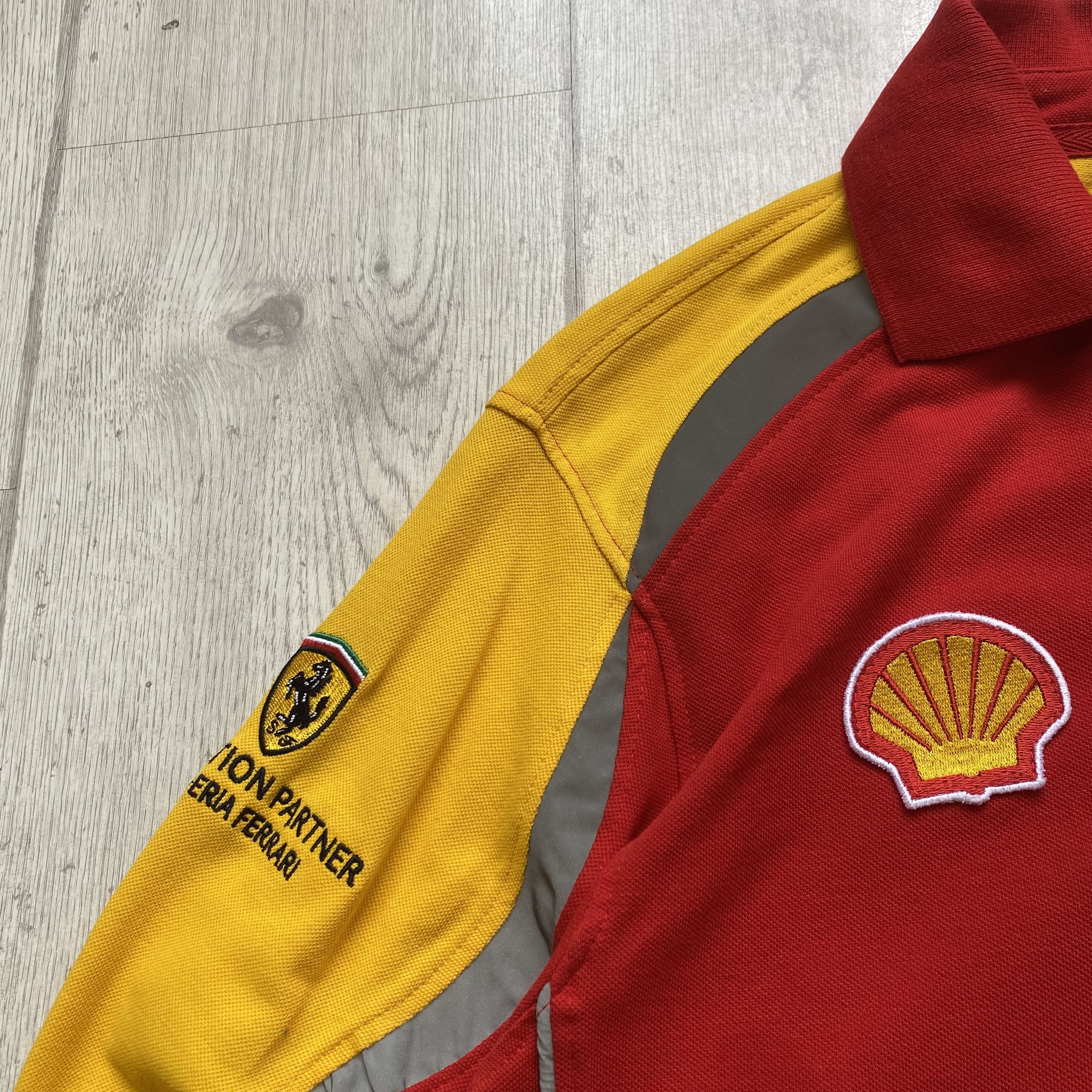 Ferrari 🏎️ Vintage F1 Racing Ferrari longsleeve Shell jersey Rugby Size US S / EU 44-46 / 1 - 5 Thumbnail