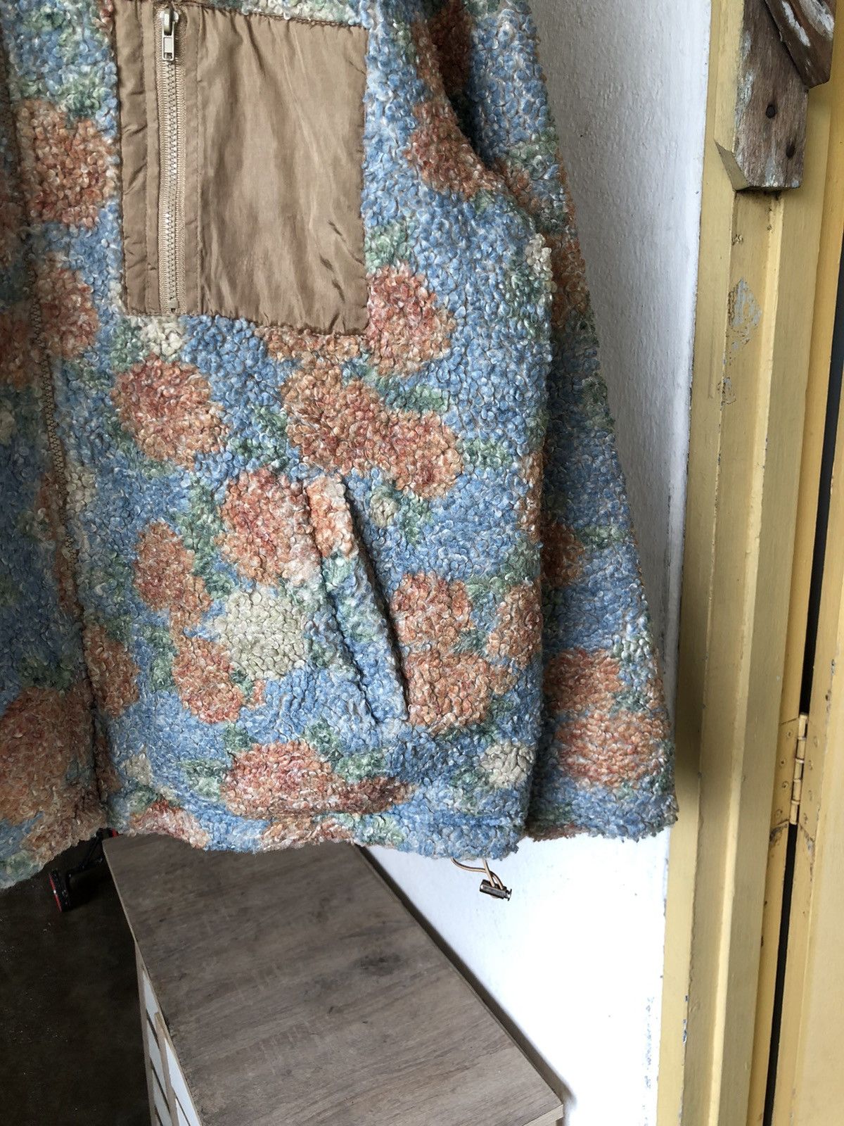 Japanese Brand Jouetie Printed Fleece Reversible Jacket Like Denim Tears Size US M / EU 48-50 / 2 - 10 Thumbnail