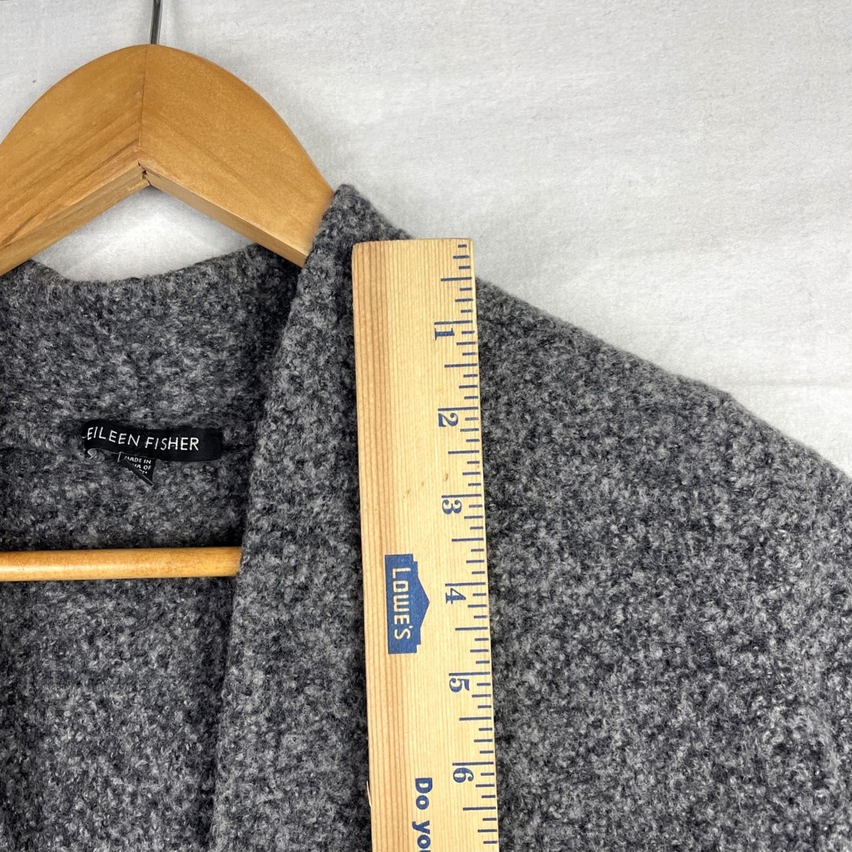 Eileen Fisher Eileen Fisher Sweater Cardigan Womens XL Gray Open Front Wool Cashmere Blend XS? Size XL / US 12-14 / IT 48-50 - 7 Thumbnail