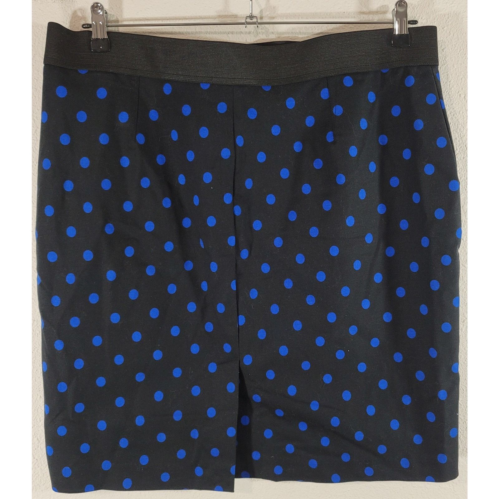 Other Investments Black Blue Polka Dot A Line Mini Skirt 18 Soft Size 40" / US 18 - 2 Thumbnail