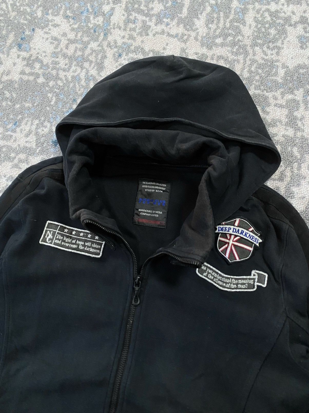 Nicole Club Nicole club for men double zipper pacth hoodie Size US M / EU 48-50 / 2 - 2 Thumbnail