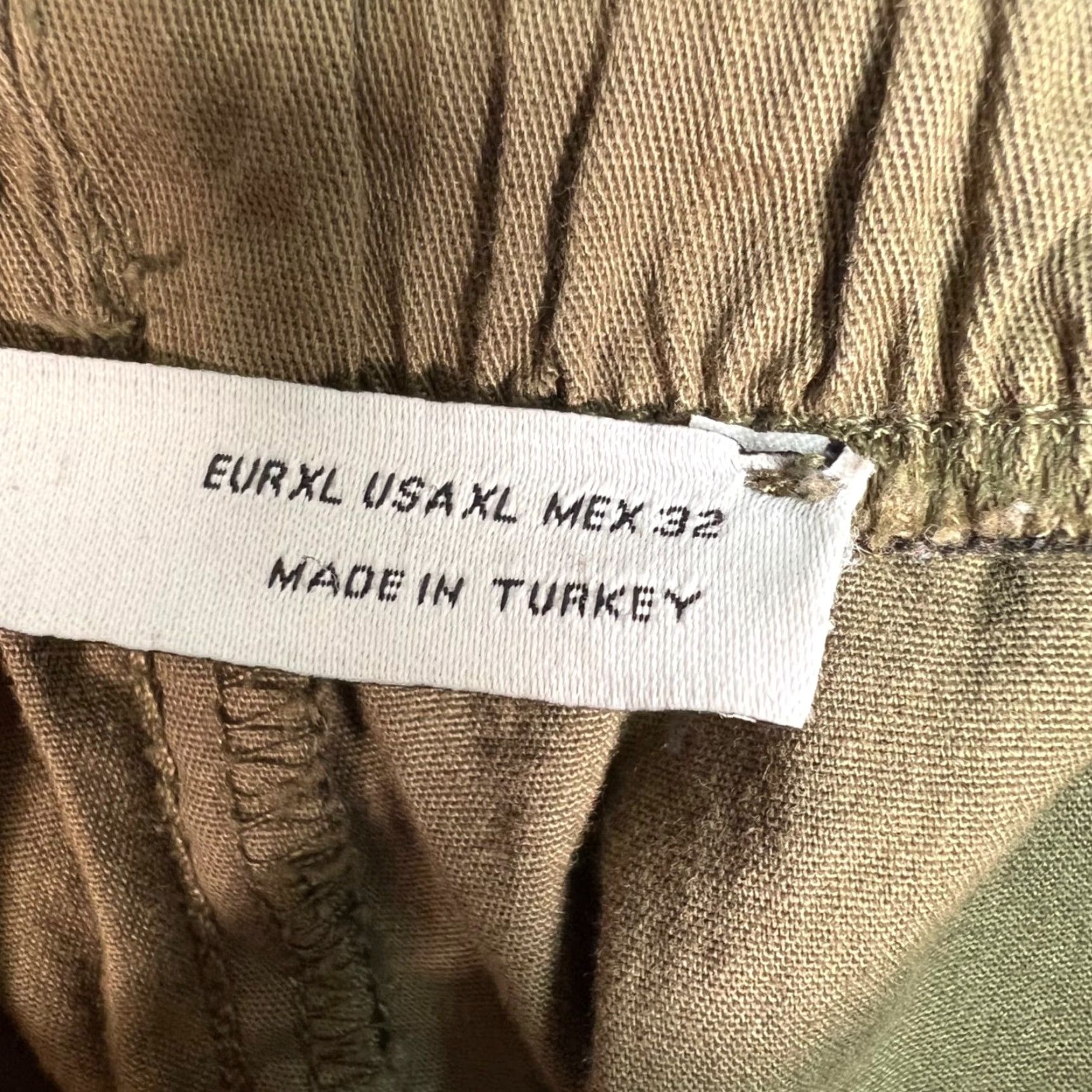 Bershka Bershka Womens Size XL Olive Green Chunky Fit Jogger Pants W/ Adjustable Hem Size 40" / US 18 - 4 Thumbnail