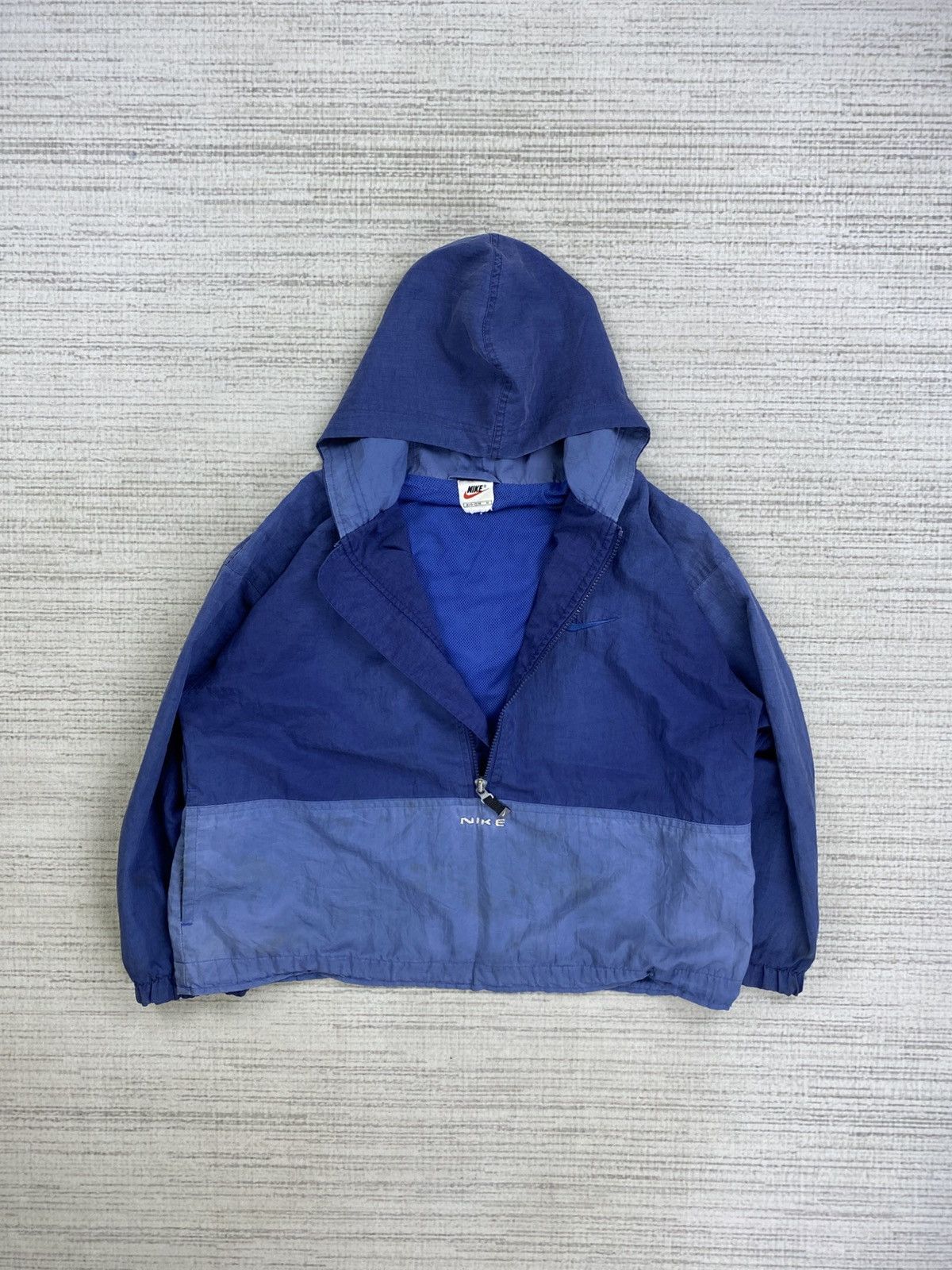 Nike × Vintage Vintage 90 Nike Center Swoosh Anorak Hoodie Jacket Size US M / EU 48-50 / 2 - 5 Thumbnail