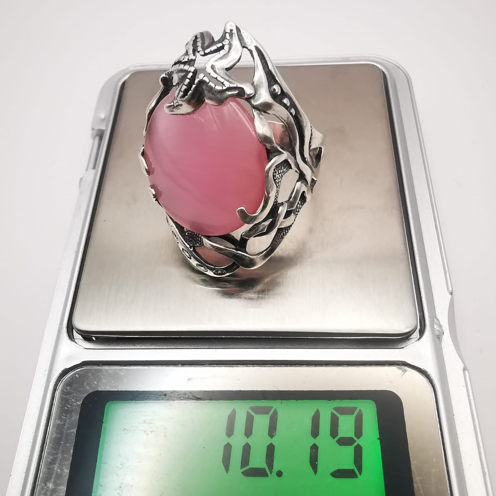 Sterling Silver × Vintage Vintage 925 Sterling Silver Ulexite, Cetrine size 9 Size ONE SIZE - 7 Thumbnail