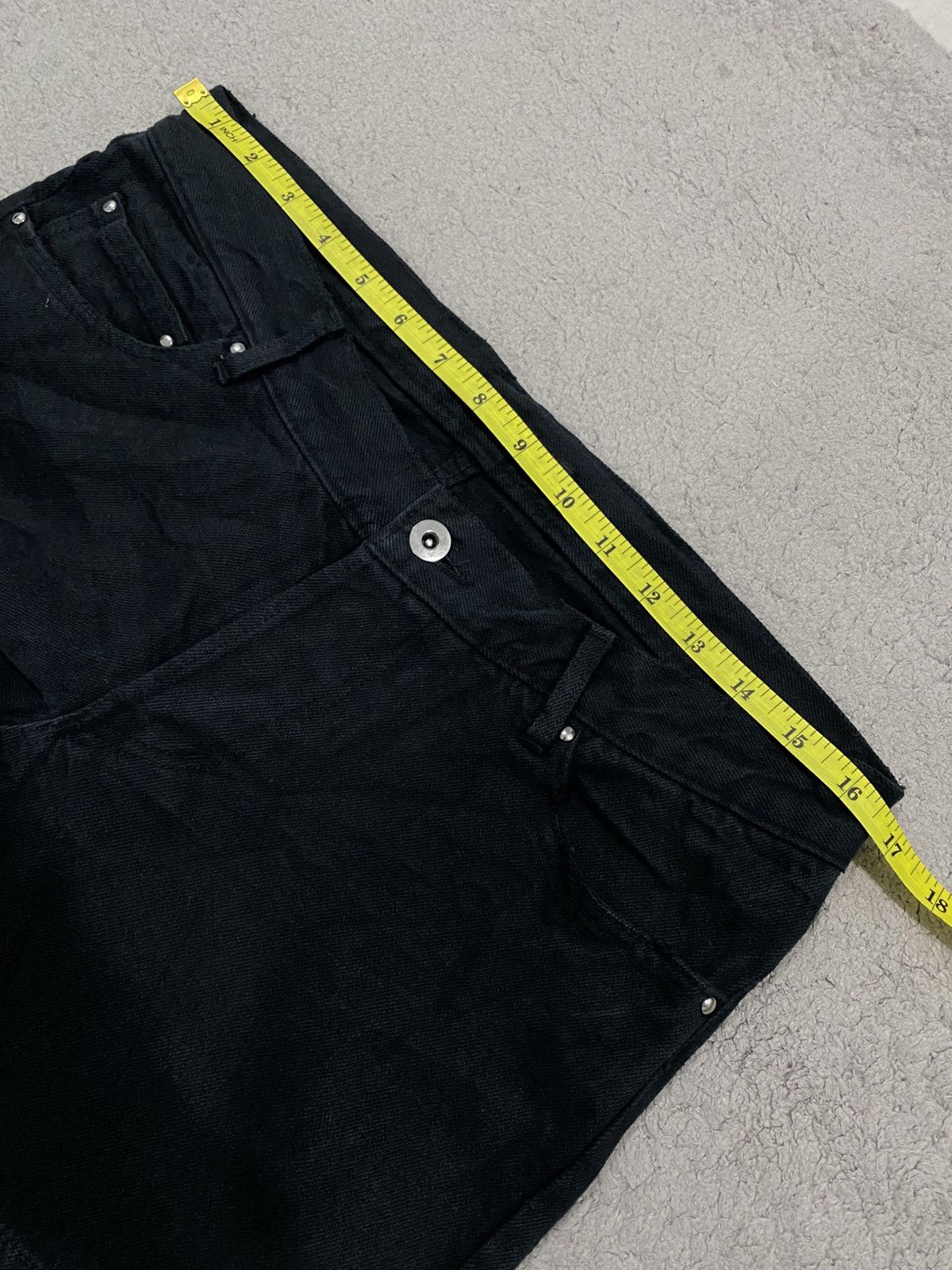 If Six Was Nine NEED GONE ‼️ No ID Black Flared Distressed like Tornado Mart Size US 33 - 20 Thumbnail