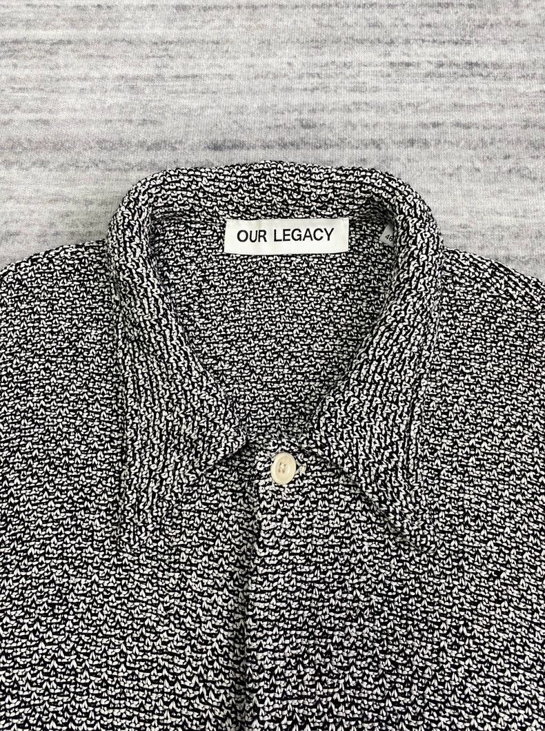 Our Legacy Our LegacySnowflake Knitted Cardigan Black and White Coarse Size US S / EU 44-46 / 1 - 4 Thumbnail