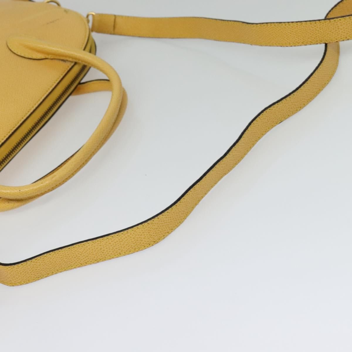 Celine CELINE Hand Bag Leather Yellow Gold Size ONE SIZE - 9 Thumbnail