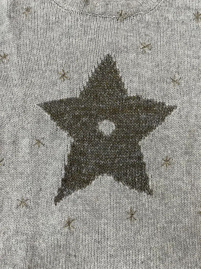 Dior Dior Grey star cashmere sweater Size XS / US 0-2 / IT 36-38 - 2 Thumbnail