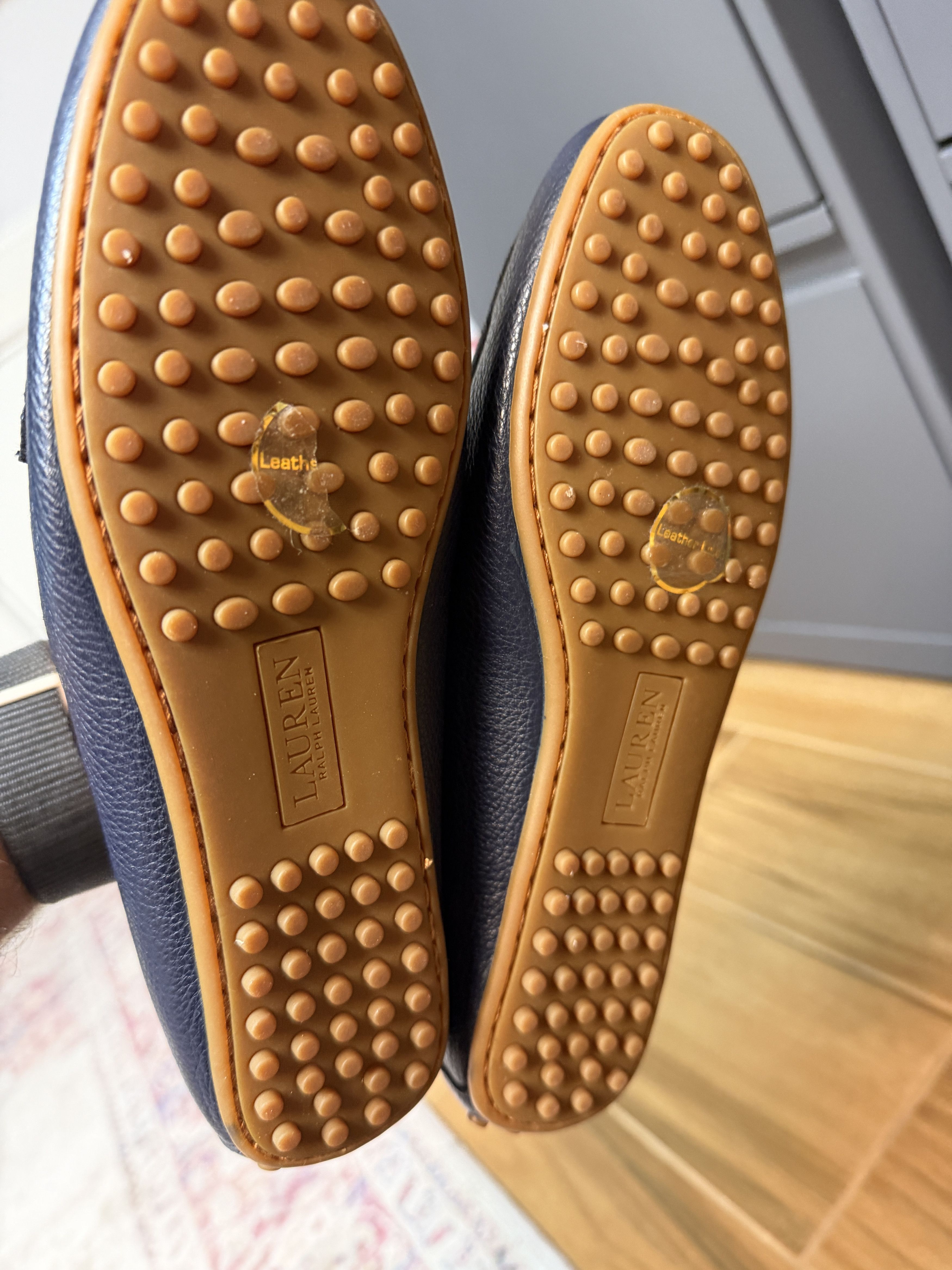 Polo Ralph Lauren Polo Ralph Lauren Women's Navy Barnsbury Leather Drivers Size US 6 / IT 36 - 6 Thumbnail