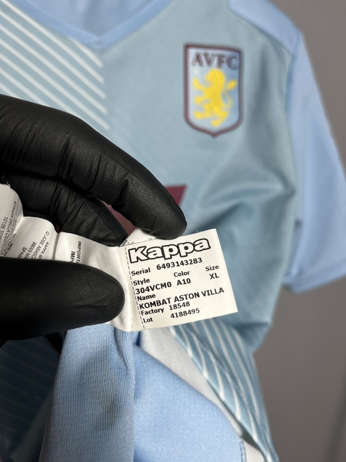 Kappa Kappa Aston Villa 2019 2020 Away Shirt Soccer Jersey Size US XL / EU 56 / 4 - 7 Thumbnail
