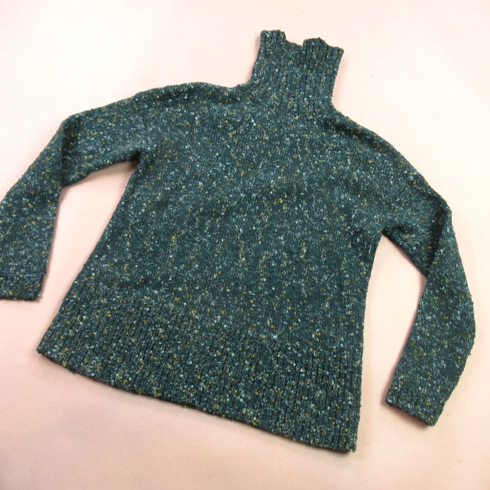 J. Jill J Jill Sweater Womens XS Long Sleeve Pullover High Neck Outdoors Green Size XS / US 0-2 / IT 36-38 - 7 Thumbnail