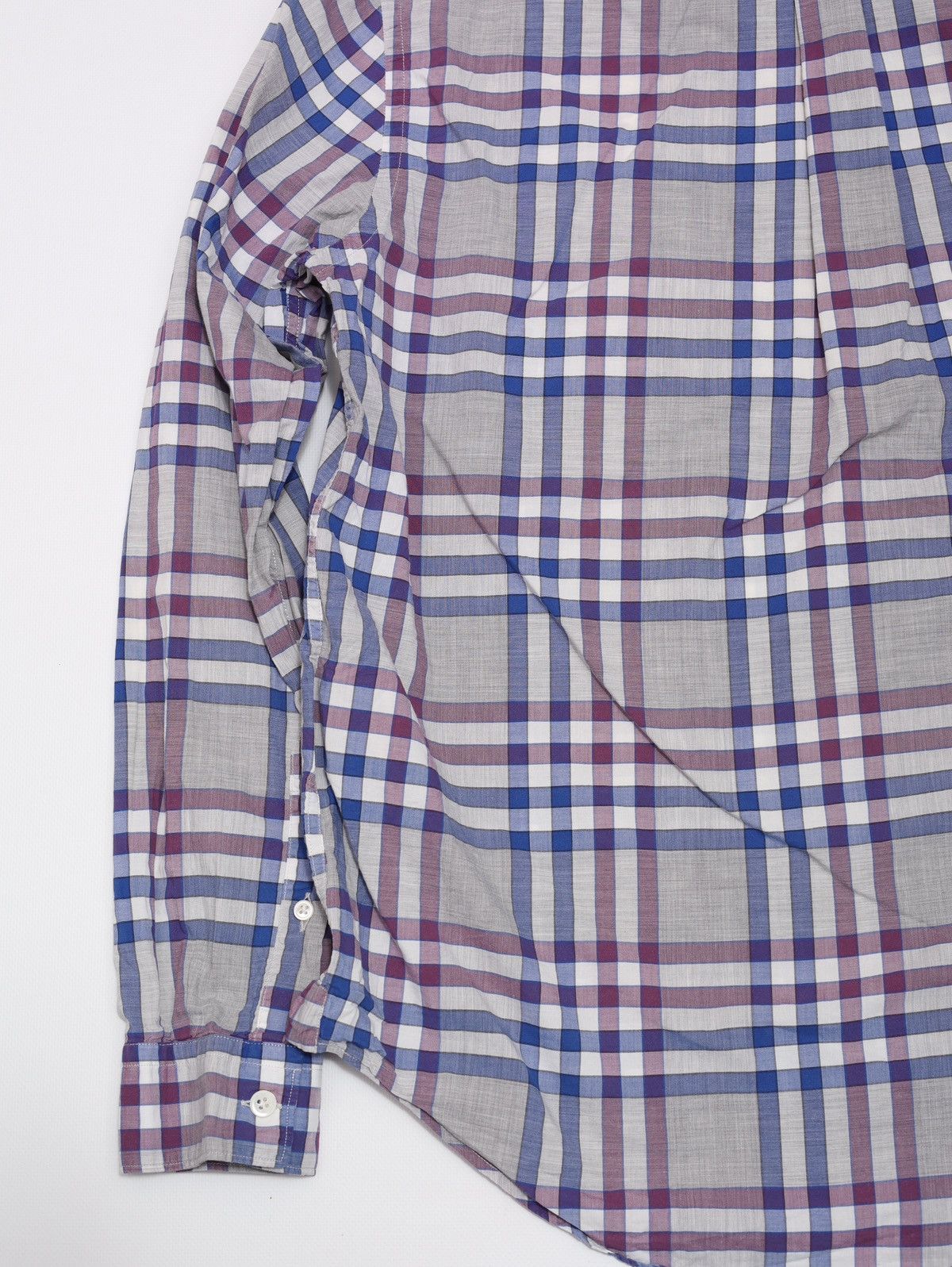 Acne Studios Acne Studios Straight Check AW10 Cotton Plaid Shirt Purple Size US M / EU 48-50 / 2 - 10 Thumbnail