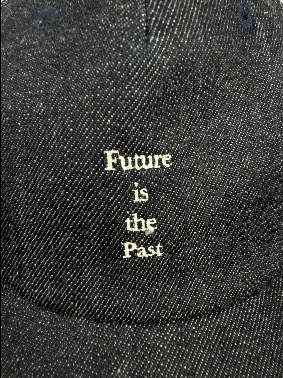 Undercover DS Undercover Rare Jun Takahshi Future Is The Past Denim Cap Size ONE SIZE - 7 Thumbnail