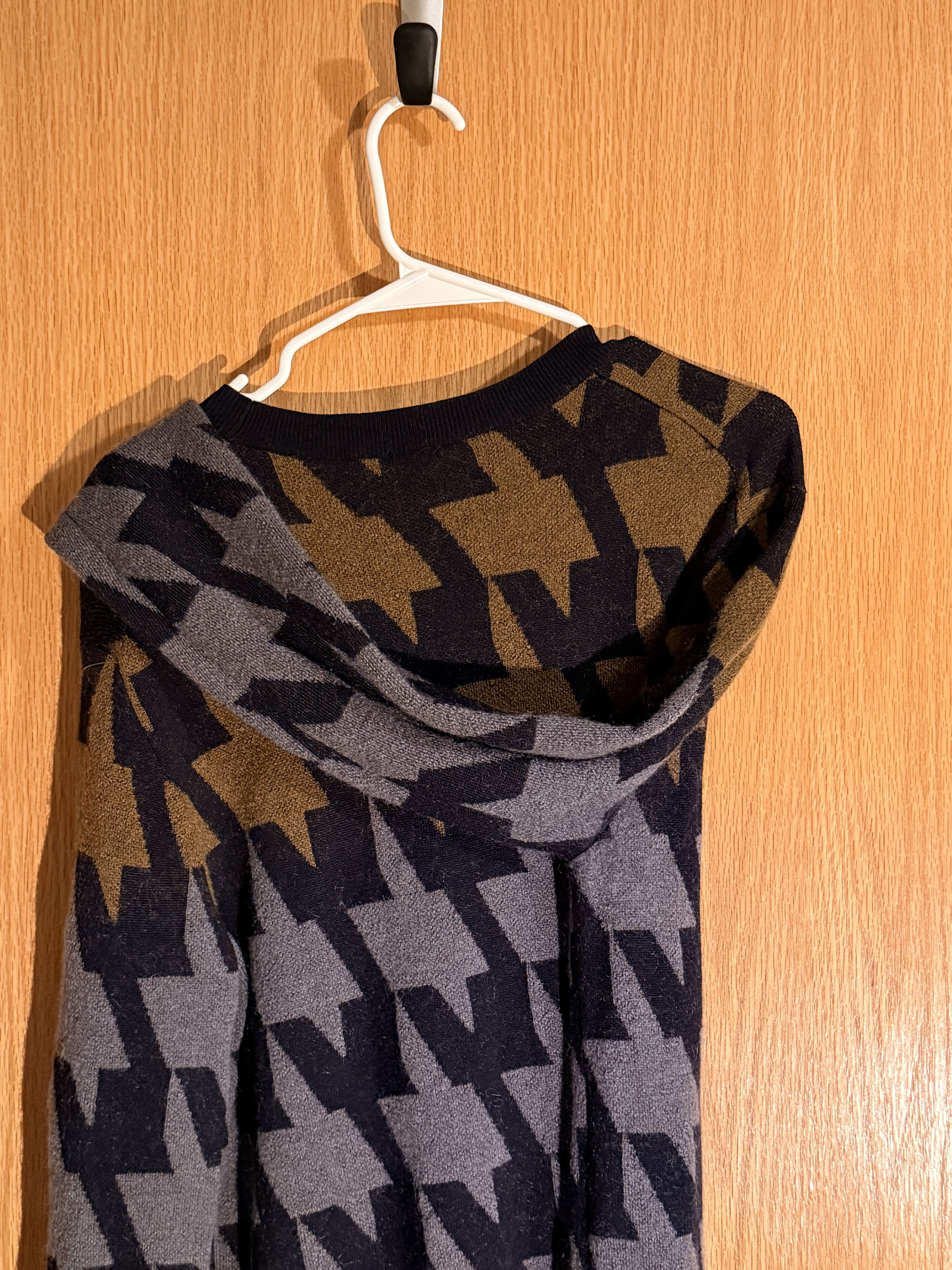 Paul Smith Paul Smith Small Gold Grey Wool Pattern Houndstooth Merino Size US S / EU 44-46 / 1 - 2 Thumbnail