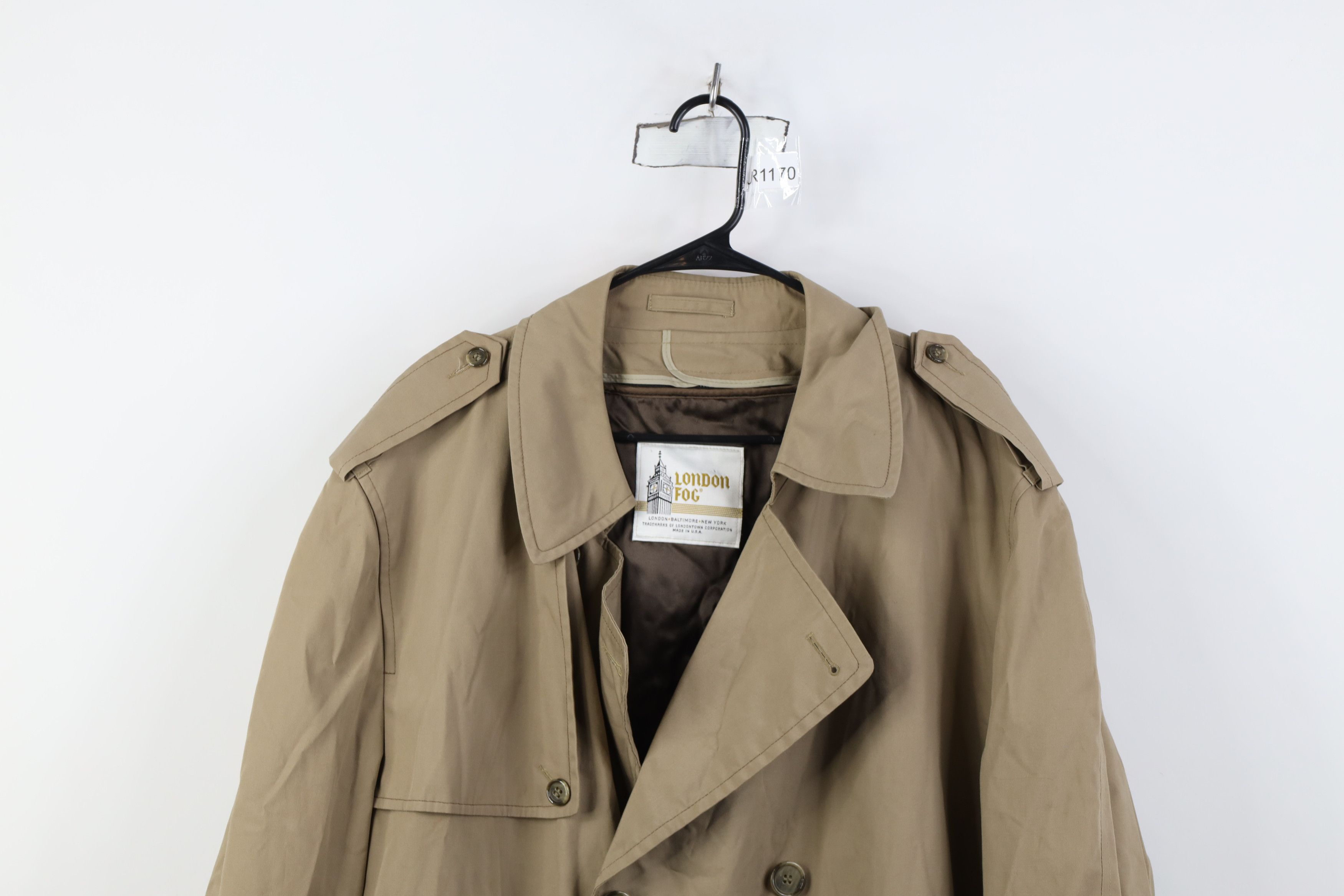 Vintage Vintage 70s Streetwear Trench Coat Rain Jacket Beige USA Size US XXL / EU 58 / 5 - 2 Thumbnail