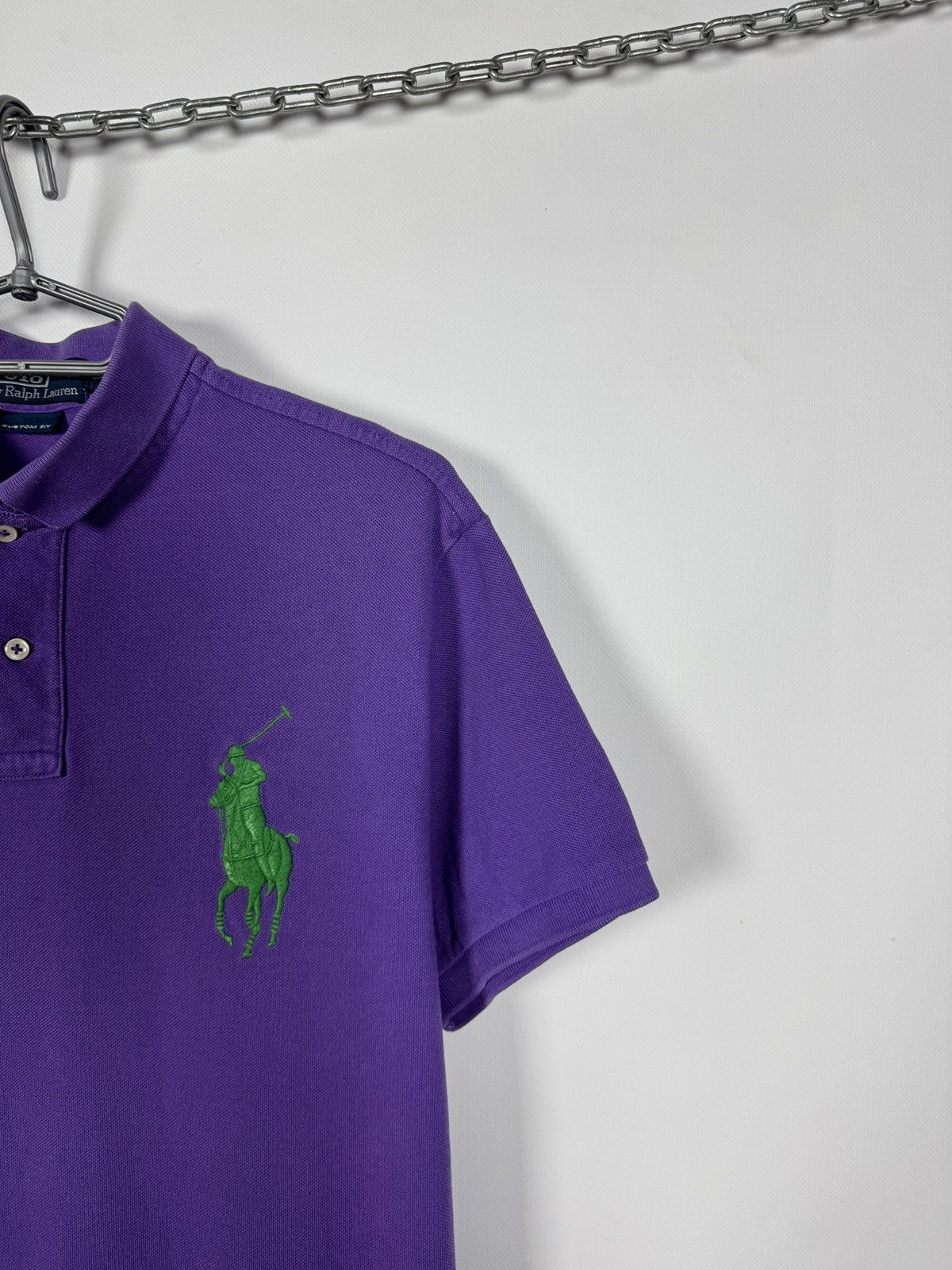 Polo Ralph Lauren Polo Ralph Lauren Vintage Polo Shirt Purple Big Pony Size L Size US L / EU 52-54 / 3 - 2 Thumbnail