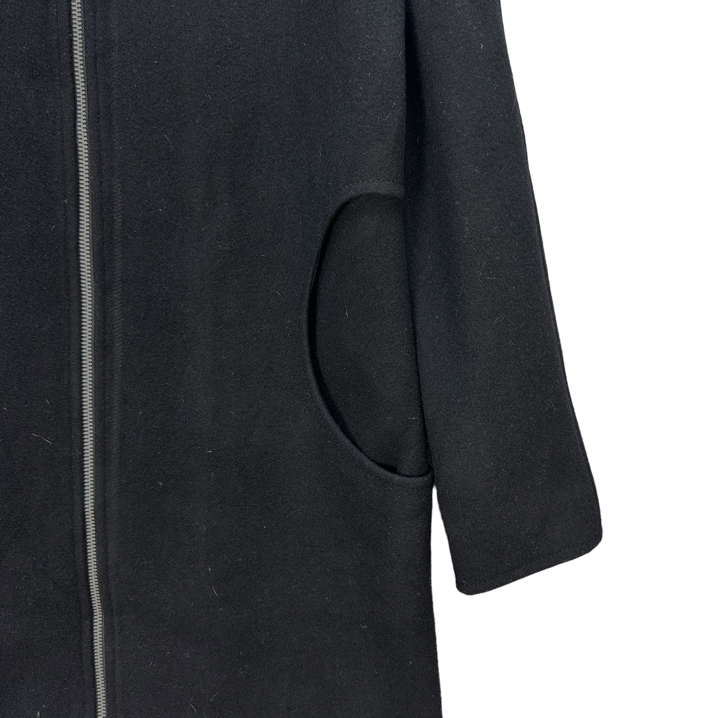 Courreges VINTAGE COURREGES WOOL ZIPPER OVERCOAT JACKET #7672-163 Size S / US 4 / IT 40 - 5 Thumbnail