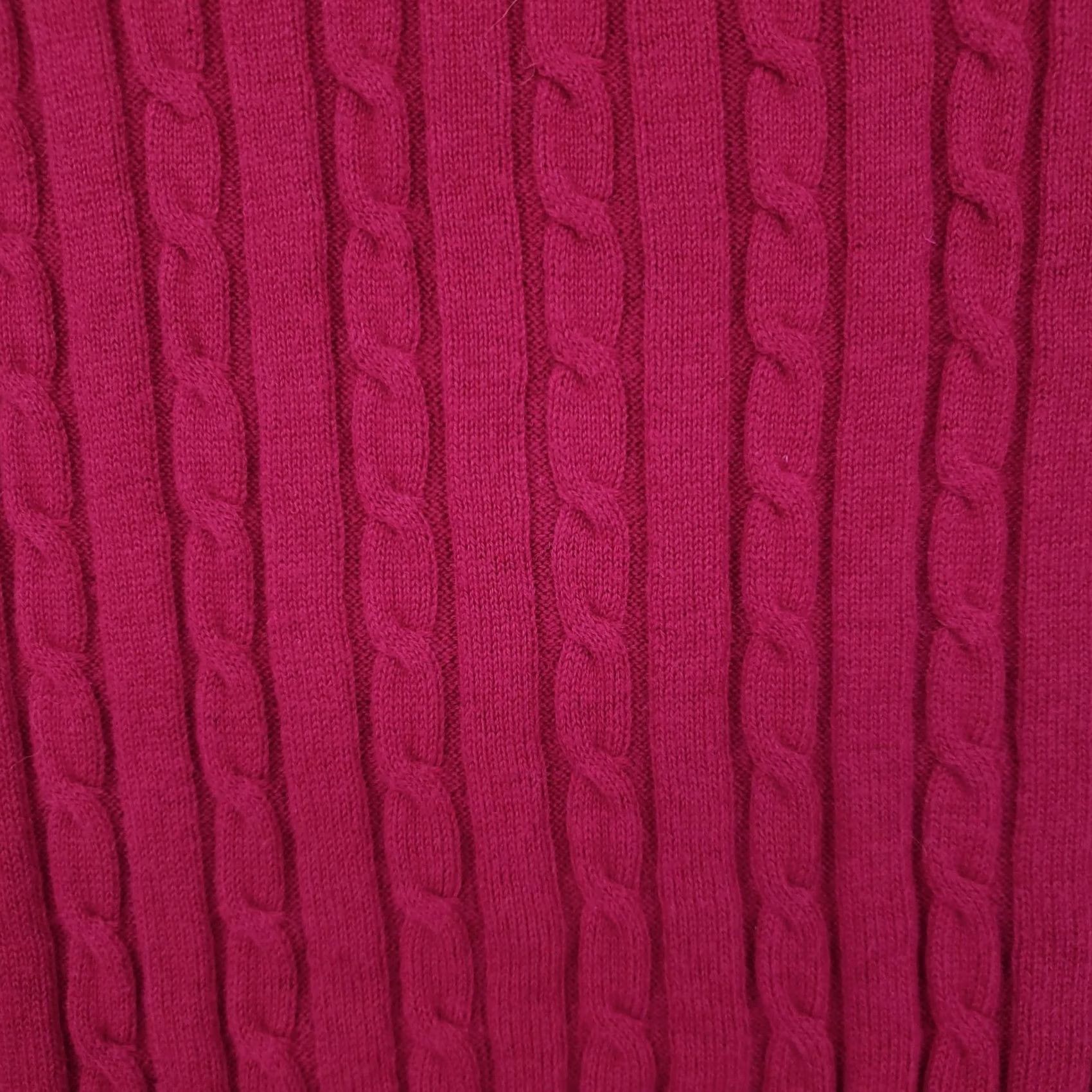 Talbots Talbots Sweater Women Petite XL Red Wool Blend Cable Knit Crew Neck Long Sleeve Size XL / US 12-14 / IT 48-50 - 4 Thumbnail