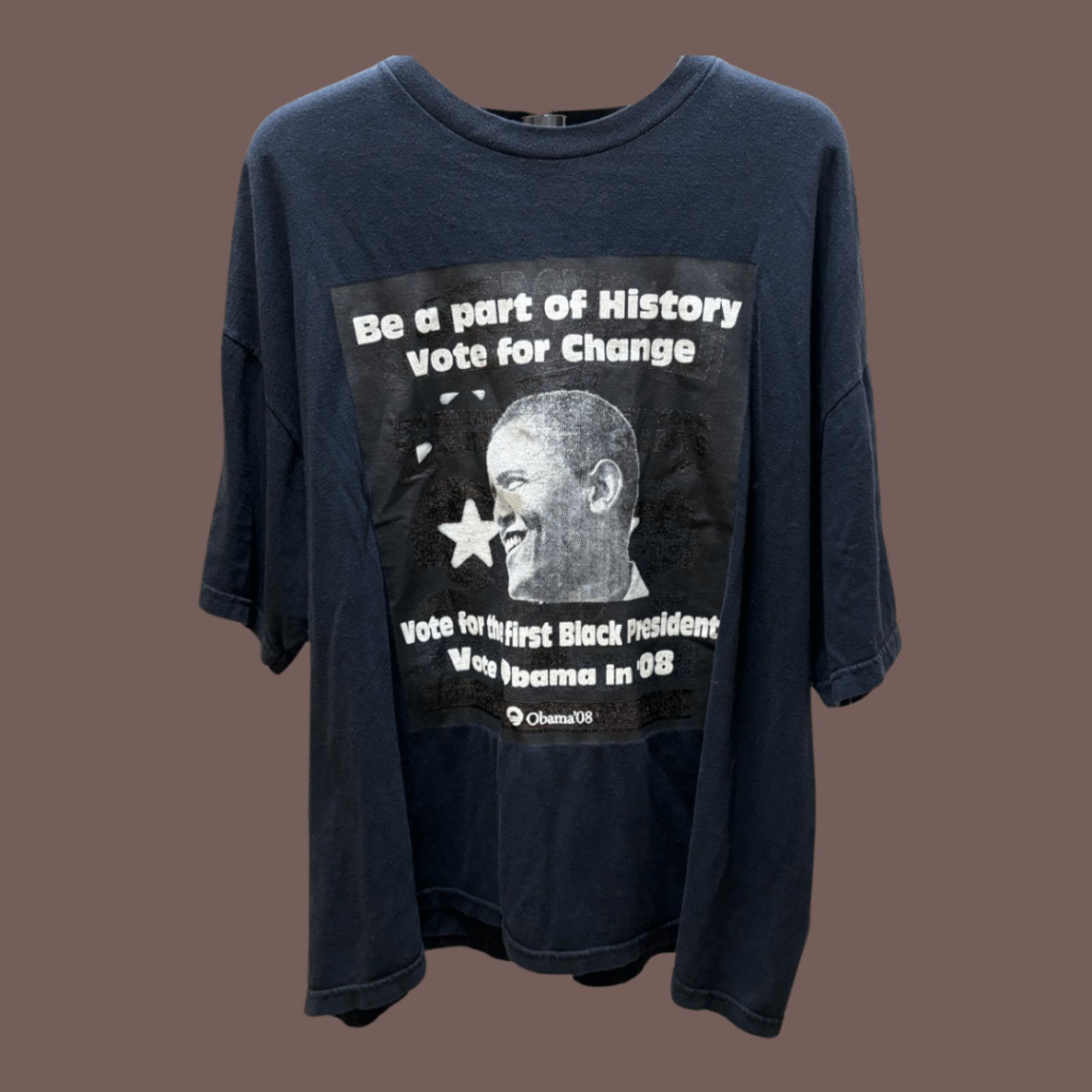 Vintage VTG Obama Tee | 2008 Vote For Change | Political Archive Size US XXL / EU 58 / 5 - 1 Thumbnail