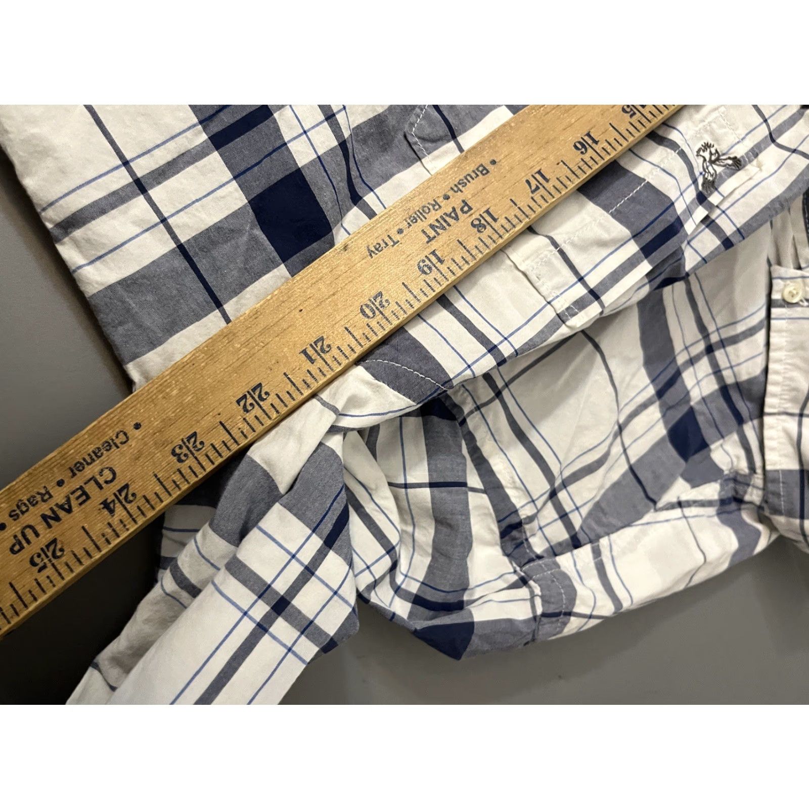 American Eagle Outfitters American Eagle Shirt Men Blue Plaid Cotton Size XL Athletic Fit Size US XL / EU 56 / 4 - 5 Thumbnail