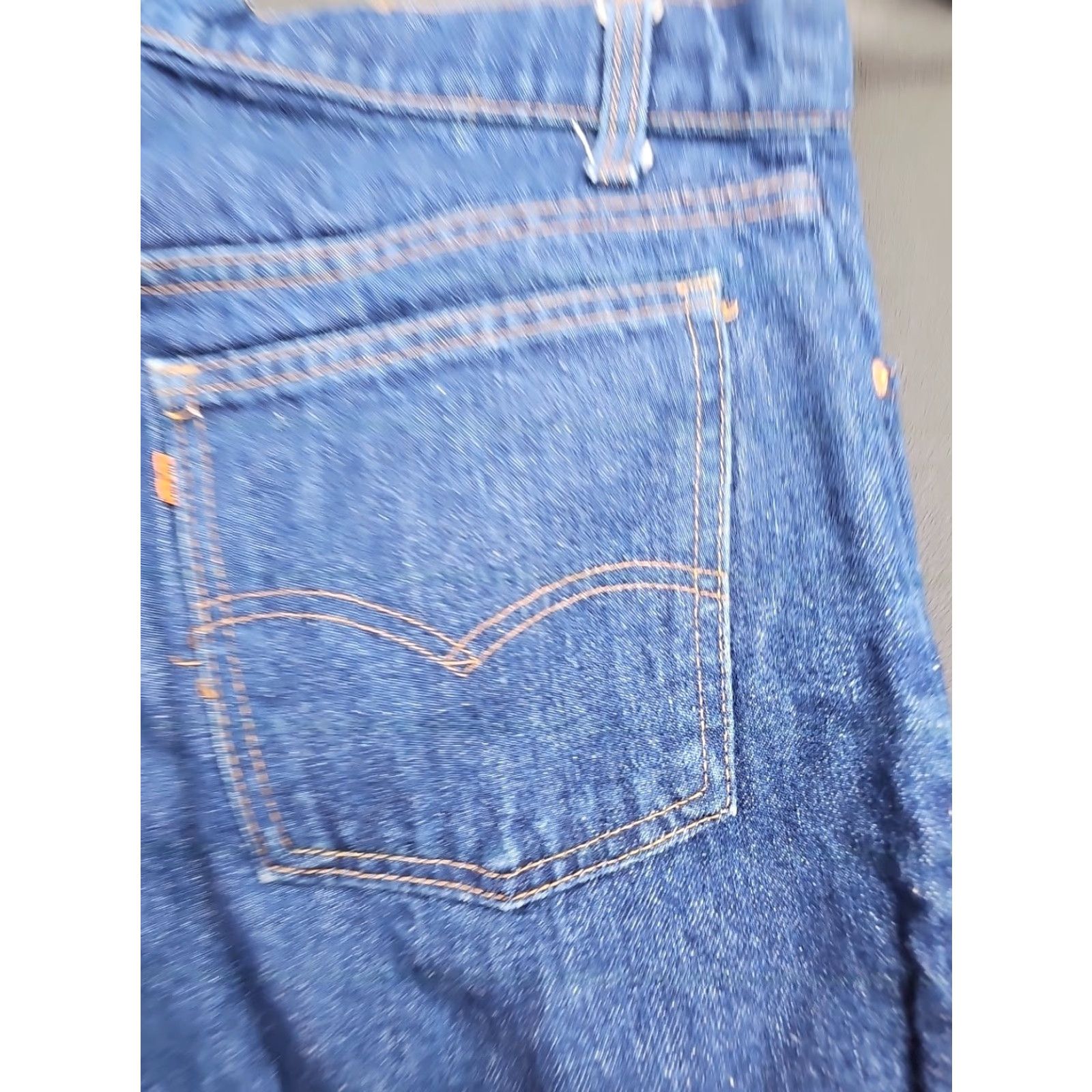 Levi's VTG Levi's 505 Jeans Mens 32 X 31 Orange Tab Dark Wash Straight Leg Denim Cotton Regular Belt Loops 90s Vintage Womens? No. Size US 32 / EU 48 - 4 Thumbnail