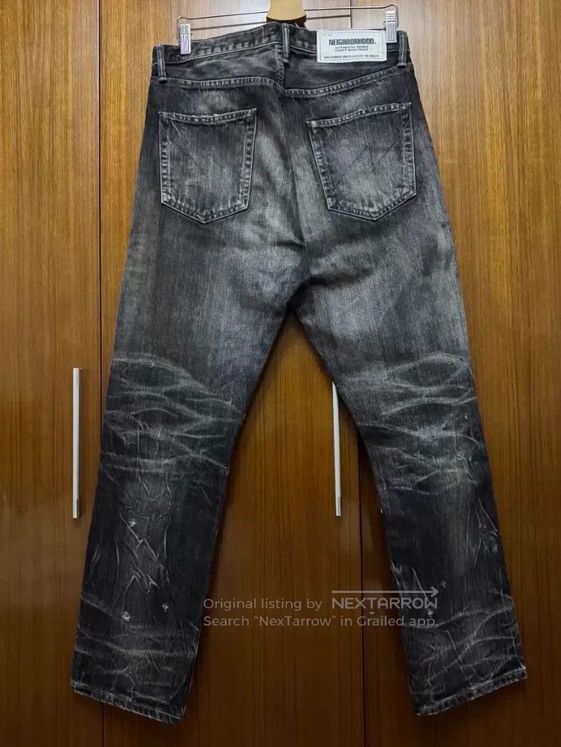 Neighborhood Neighborhood size M Washed Distressed Cut Denim Pants Size US 27 - 2 Thumbnail