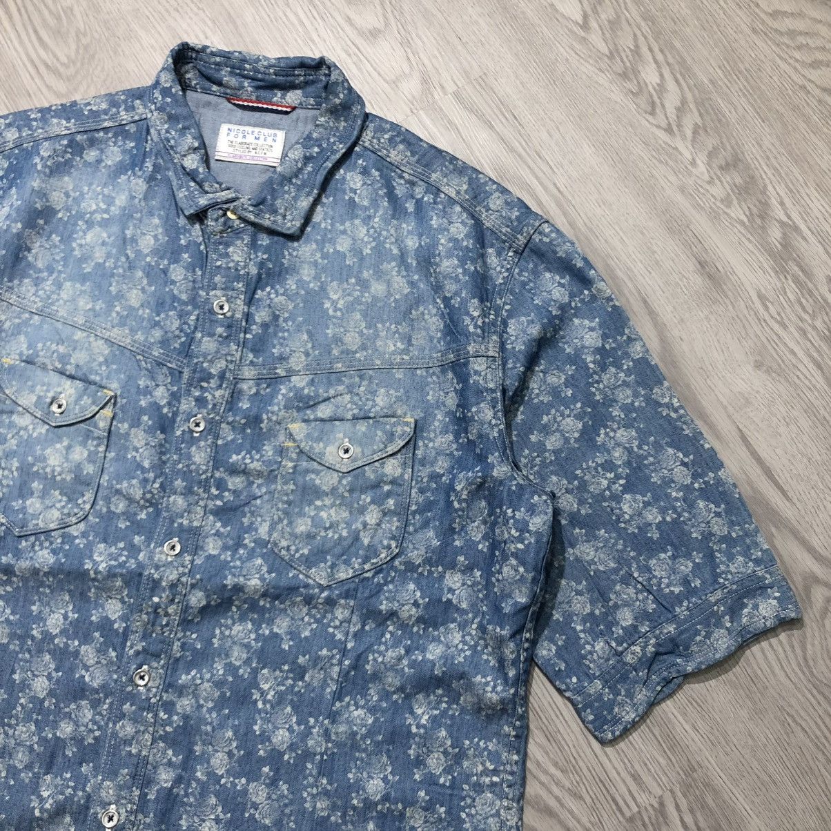 Nicole Club 2000s Nicole Club For Men Floral Motif Button Up Shirt Size US L / EU 52-54 / 3 - 2 Thumbnail