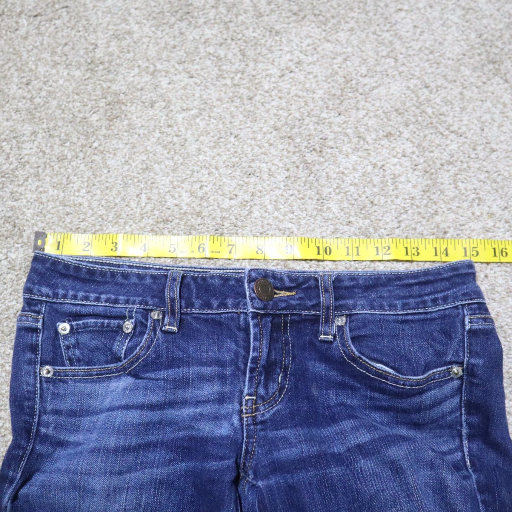 American Eagle Outfitters American Eagle Outfitters Jeans Regular Women 2 Blue Cotton Blend Stretch Skinny Inseam 30 in 28 in Size 26" / US 2 / IT 38 - 5 Thumbnail