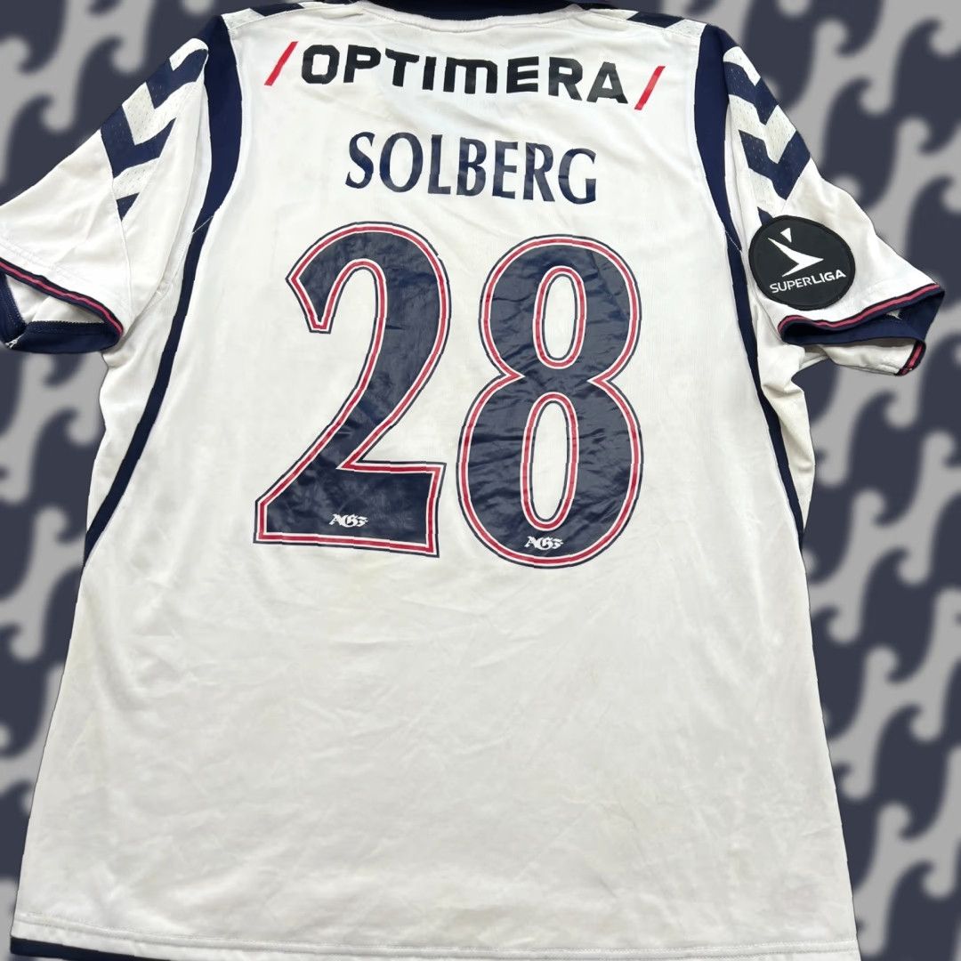 Hummel Hummel Aarhus GF 2012 2013 Home Solberg #28 Football Jersey Sz L White Size US L / EU 52-54 / 3 - 1 Thumbnail