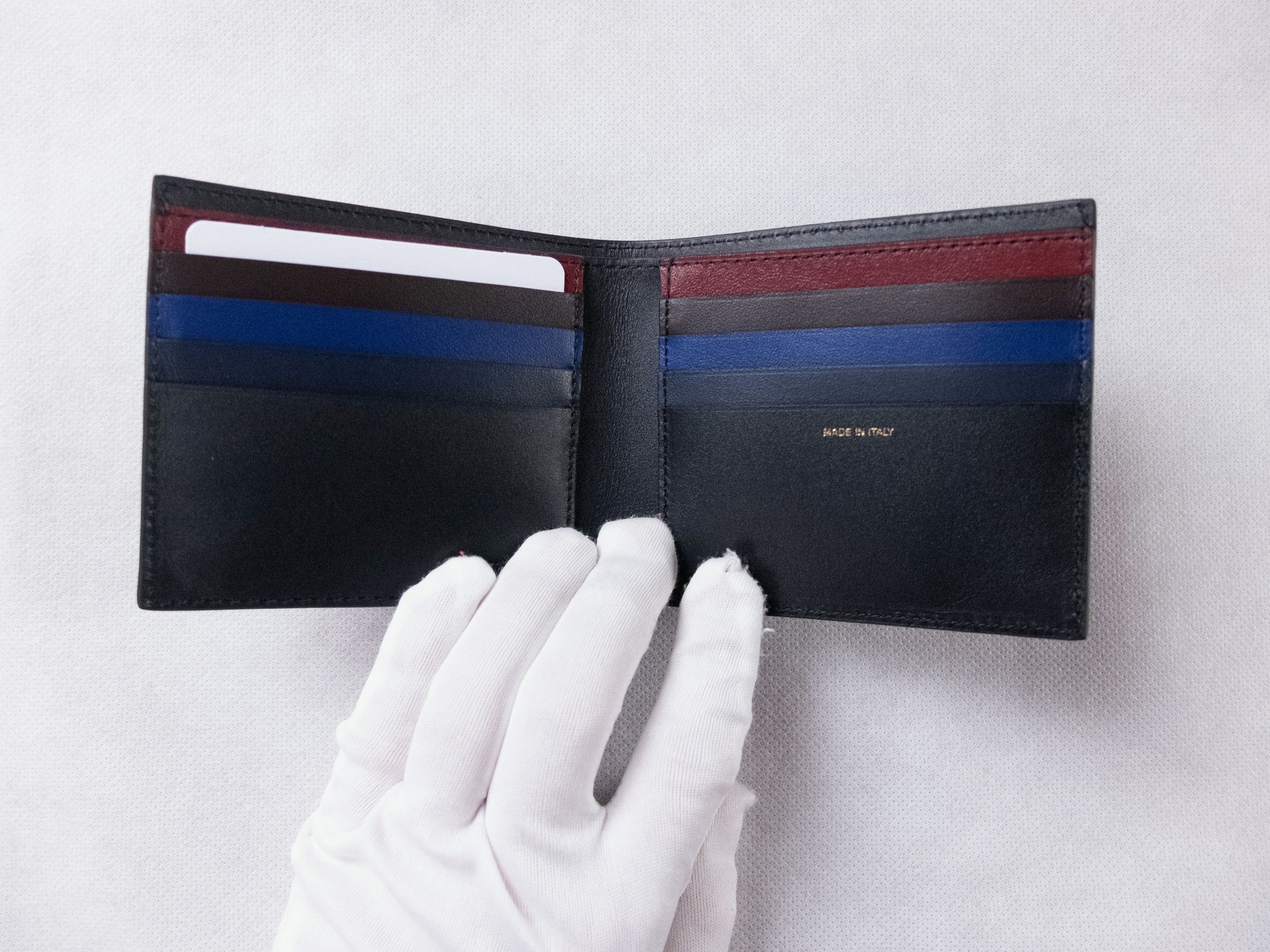 Paul Smith PAUL SMITH black leather bifold wallet w colorful inside Size ONE SIZE - 3 Thumbnail