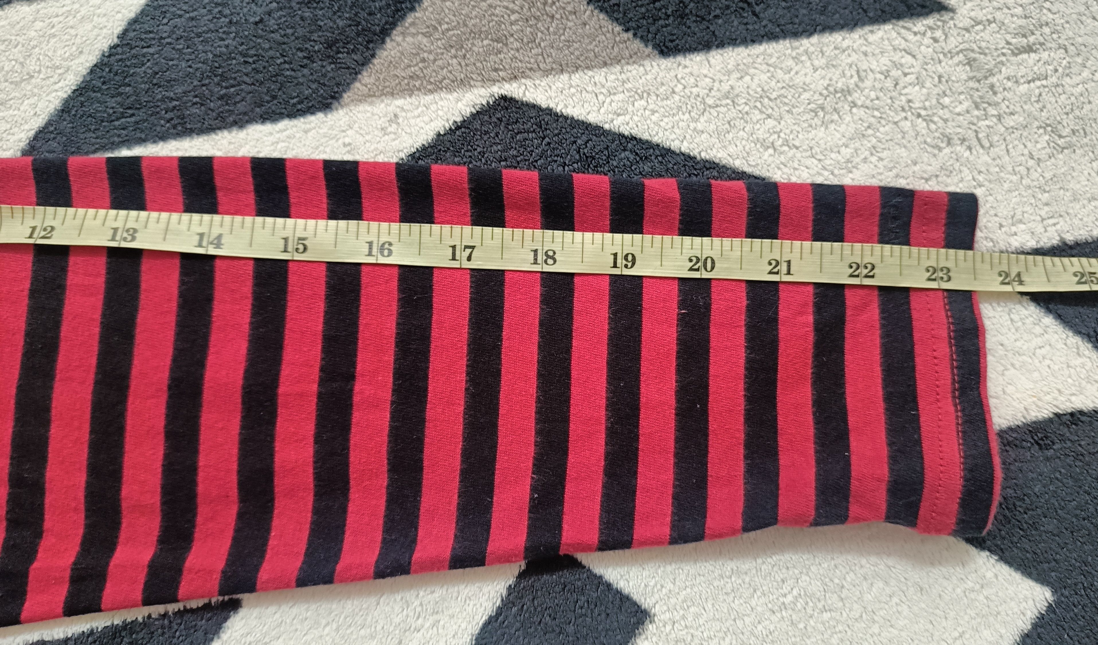 Japanese Brand 🔥🔥Rare Number Nine Checked Red Long Sleeve Tee Size US M / EU 48-50 / 2 - 8 Thumbnail