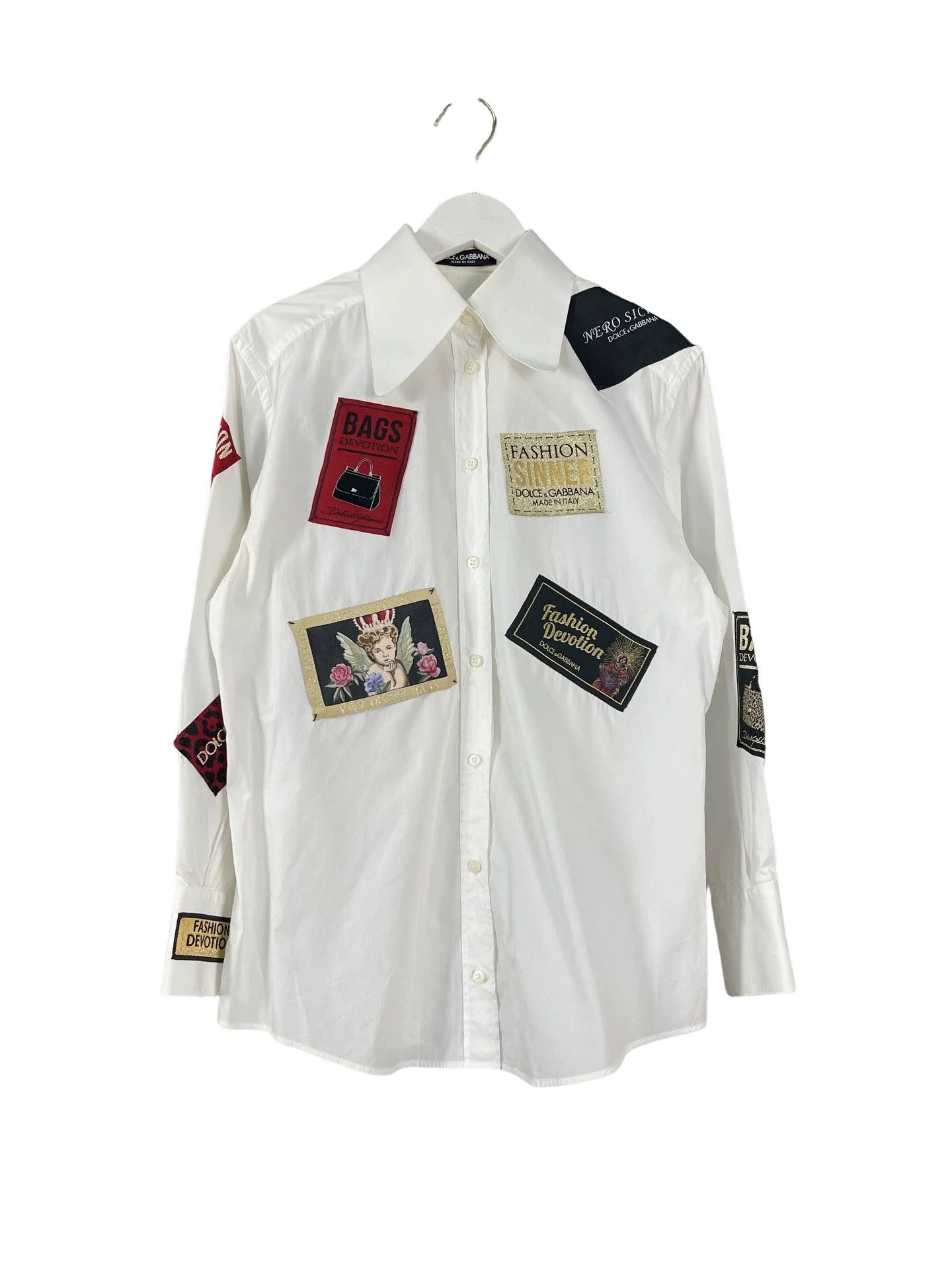 Dolce & Gabbana Dolce & Gabbana Patchwork Button Up Shirt Size 36 Size US S / EU 44-46 / 1 - 1 Thumbnail