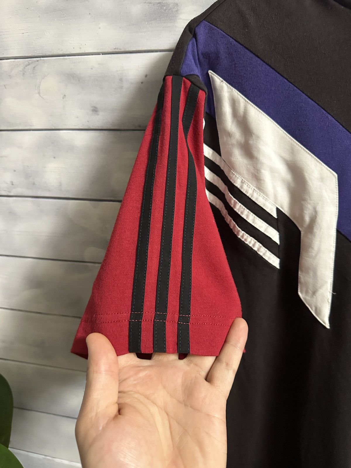 Adidas Rare Vintage 80s 90s Adidas Geometric Colorblock T-Shirt Size US M / EU 48-50 / 2 - 7 Thumbnail