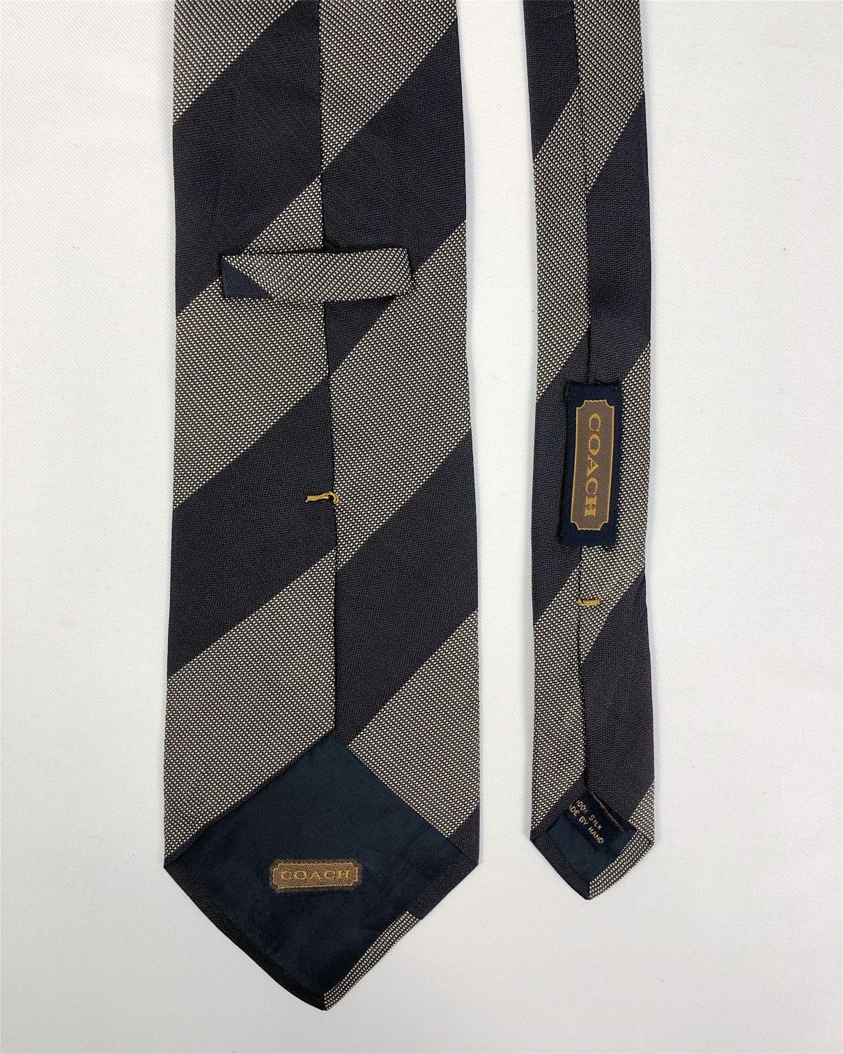 Coach Rare Coach Stripes Silk Tie Made in Italy Size ONE SIZE - 4 Thumbnail