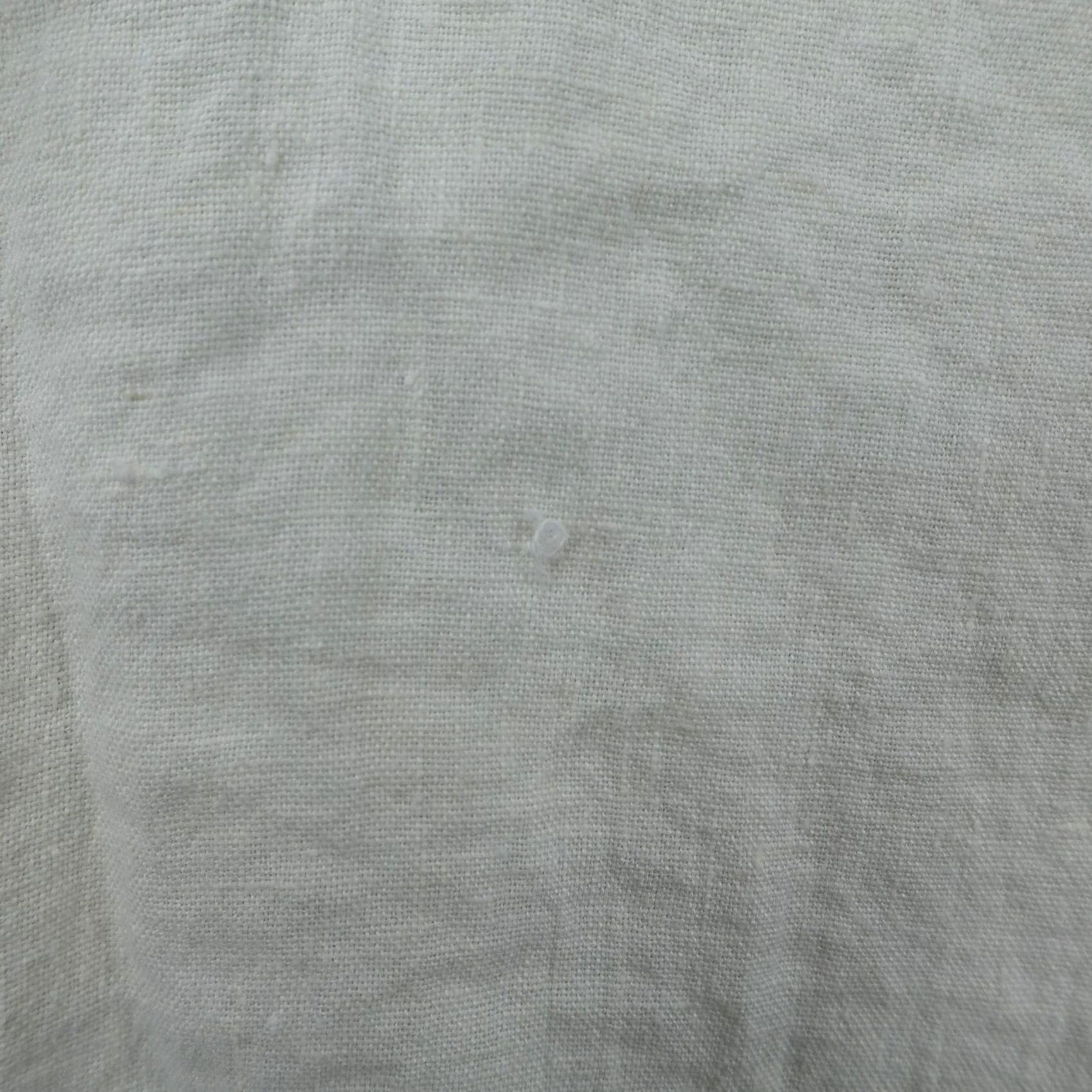 FLAX FLAX Shirt Womens 3G White Linen Button-Up Tunic Oversized Loose Fit Lagenlook Bohemian Casual Size XXL / US 16-18 / IT 52-54 - 6 Thumbnail