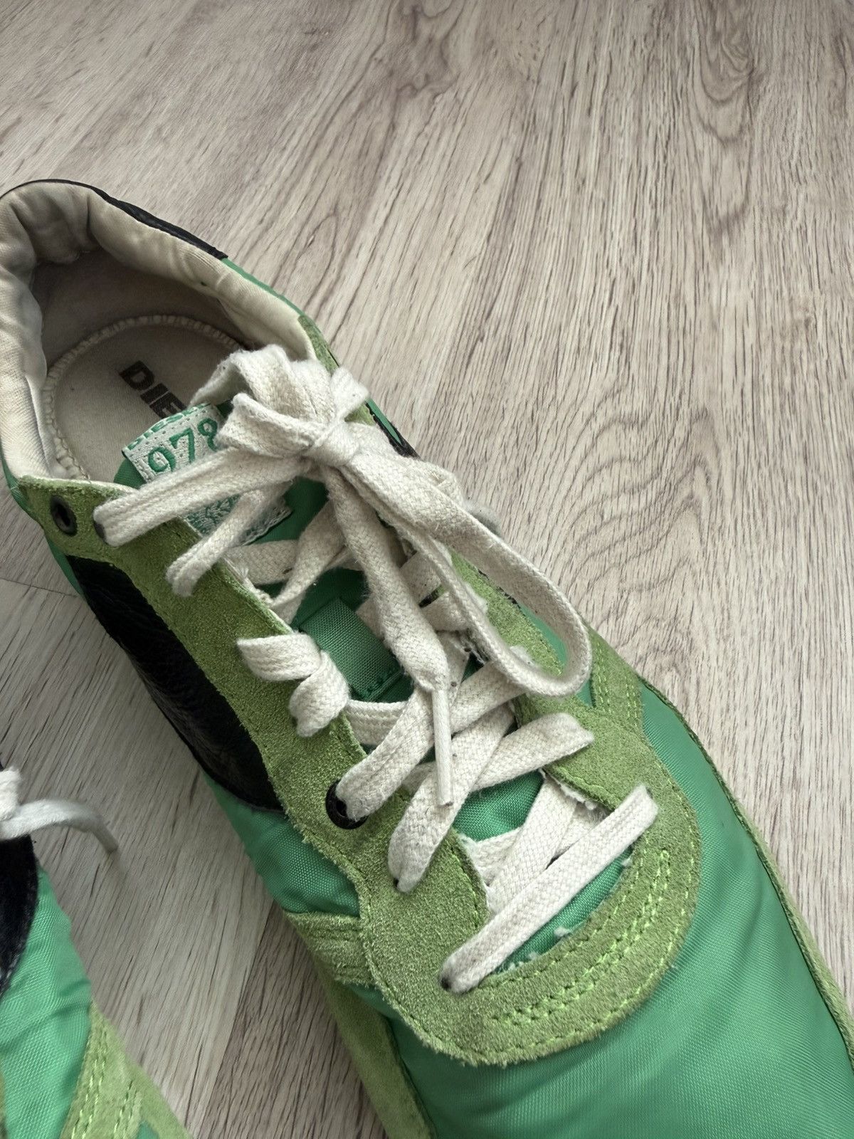 Diesel Vintage Diesel 978 Archive Runner Sneakers Green Y2K Nylon Size US 10.5 / EU 43-44 - 6 Thumbnail
