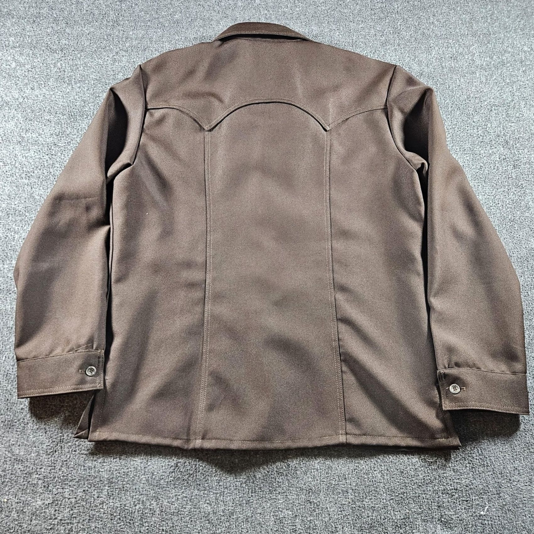 Levi's VINTAGE Levi's Shirt Mens XL Brown Western Textured Polyester Button Up 70s Size US XL / EU 56 / 4 - 6 Thumbnail