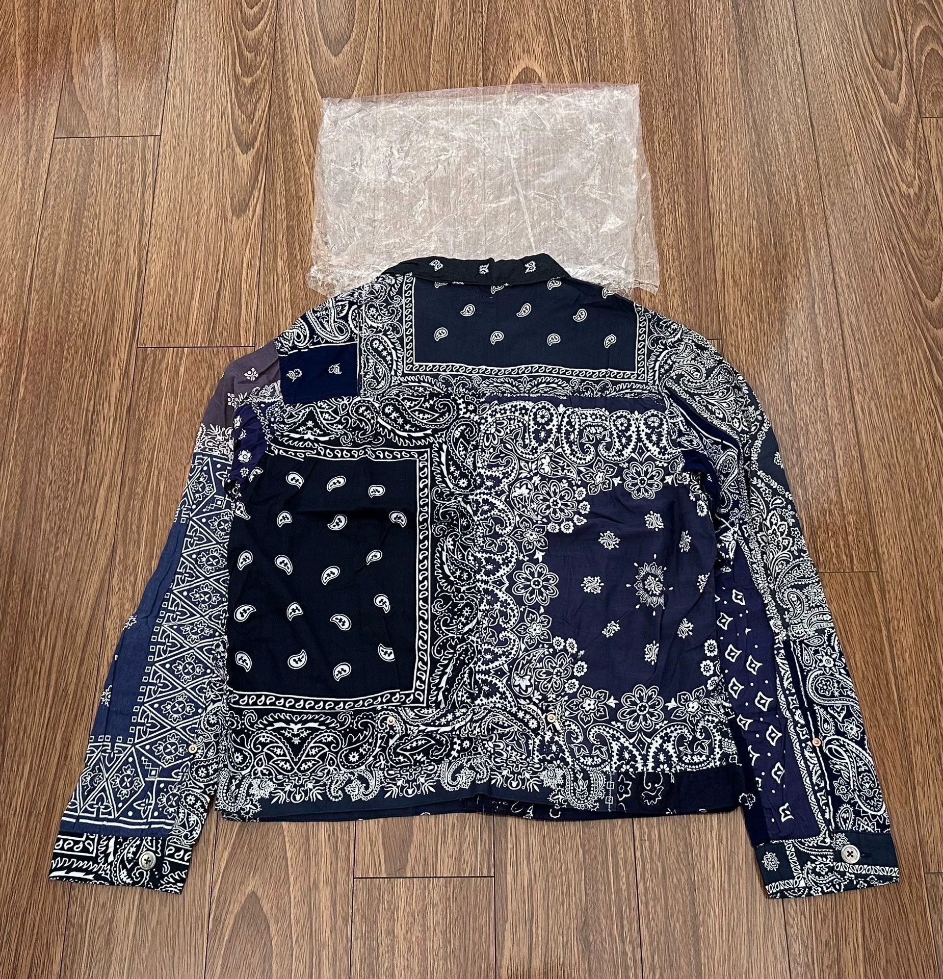 Kapital KAPITAL KOUNTRY Vintage Bandana Shacket 3 Navy NWT Size US L / EU 52-54 / 3 - 2 Thumbnail