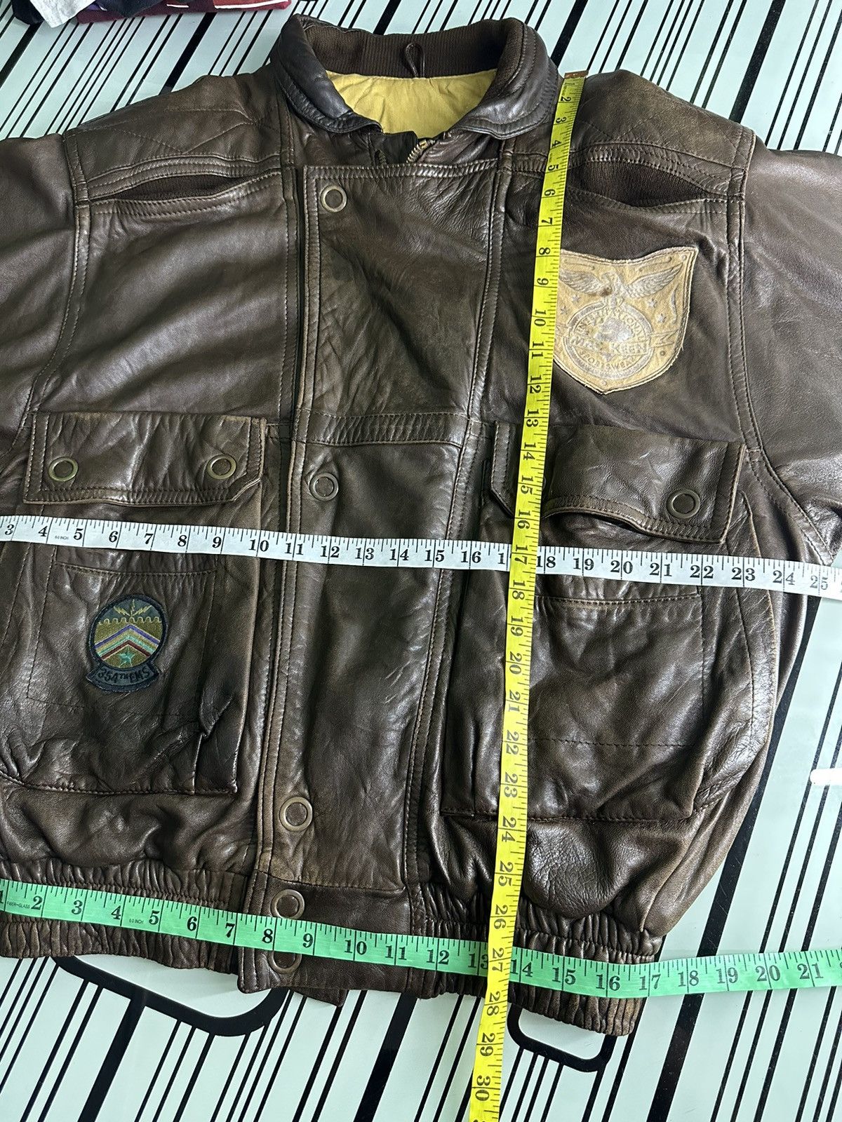 Leather Vintage Mac Keen Corp Sport Leather Jacket Size US L / EU 52-54 / 3 - 16 Thumbnail